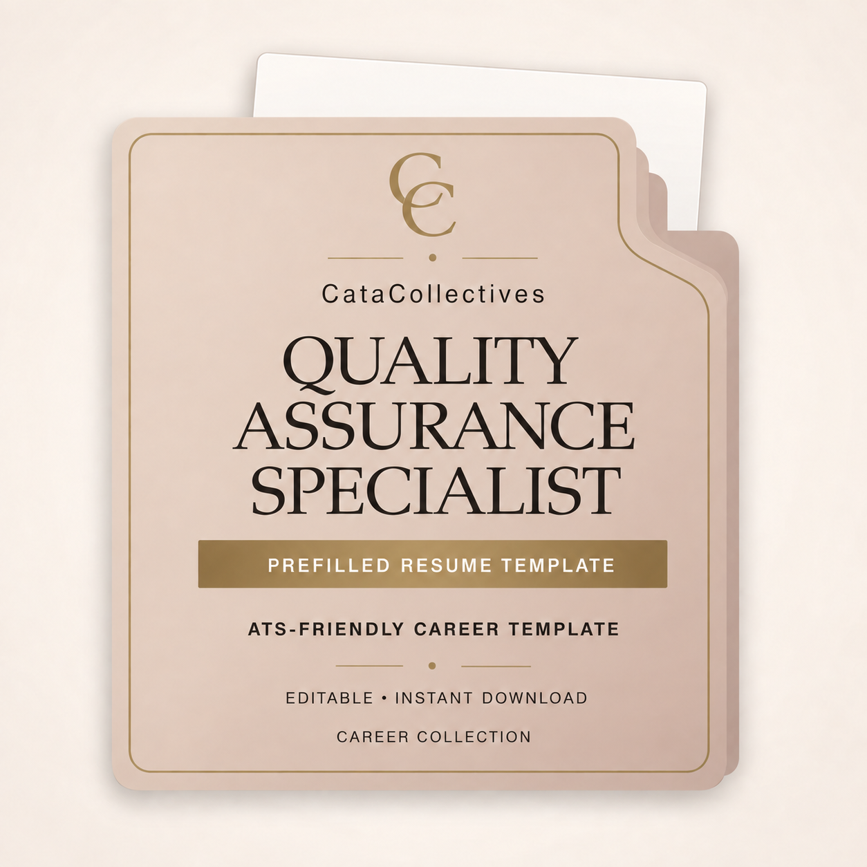 Quality Assurance Pre-Filled Resume Template