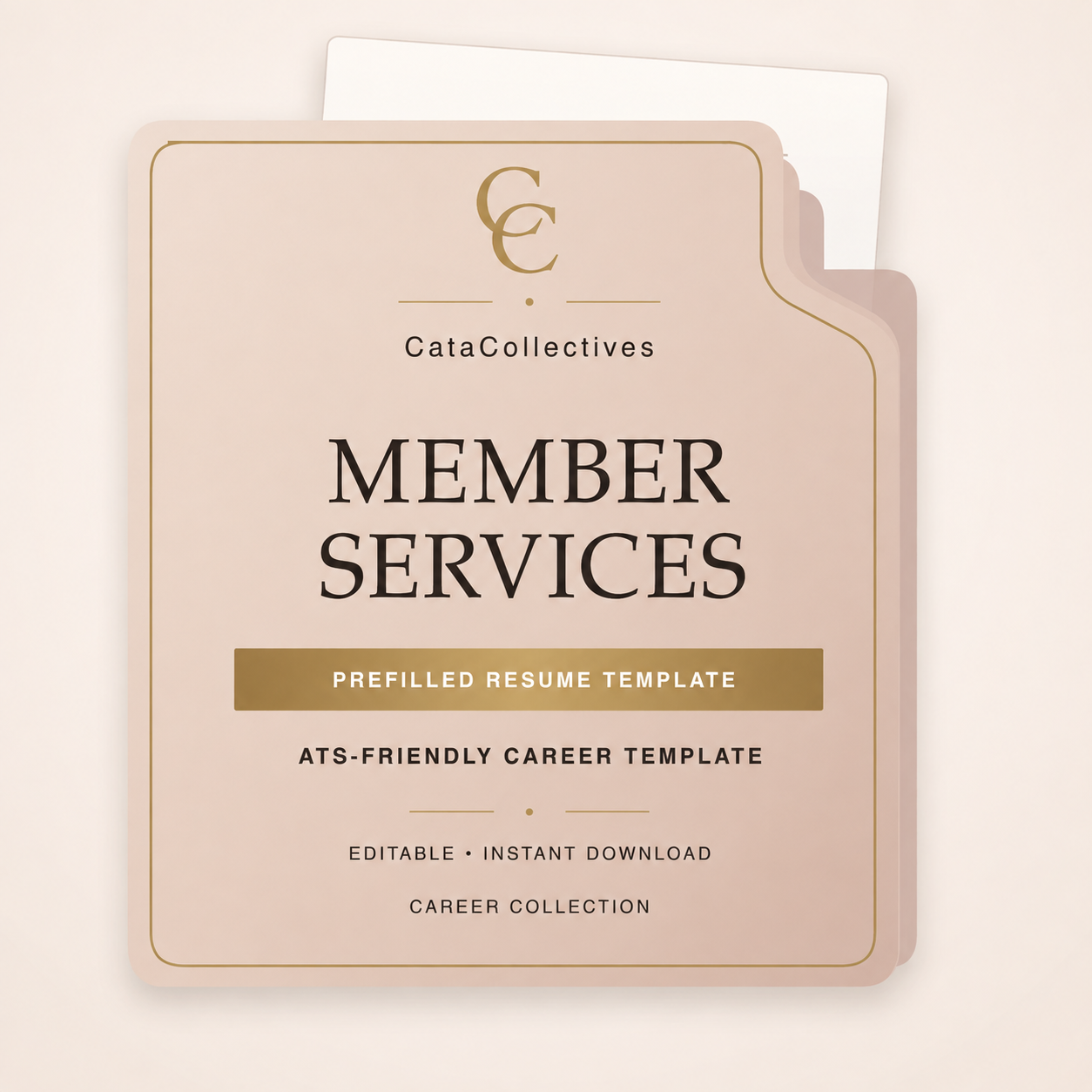 Member Services Pre-Filled Resume Template