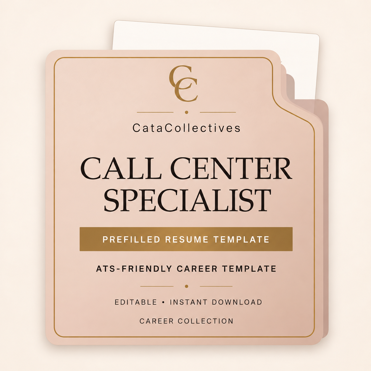 Call Center Specialist Pre-Filled Resume Template