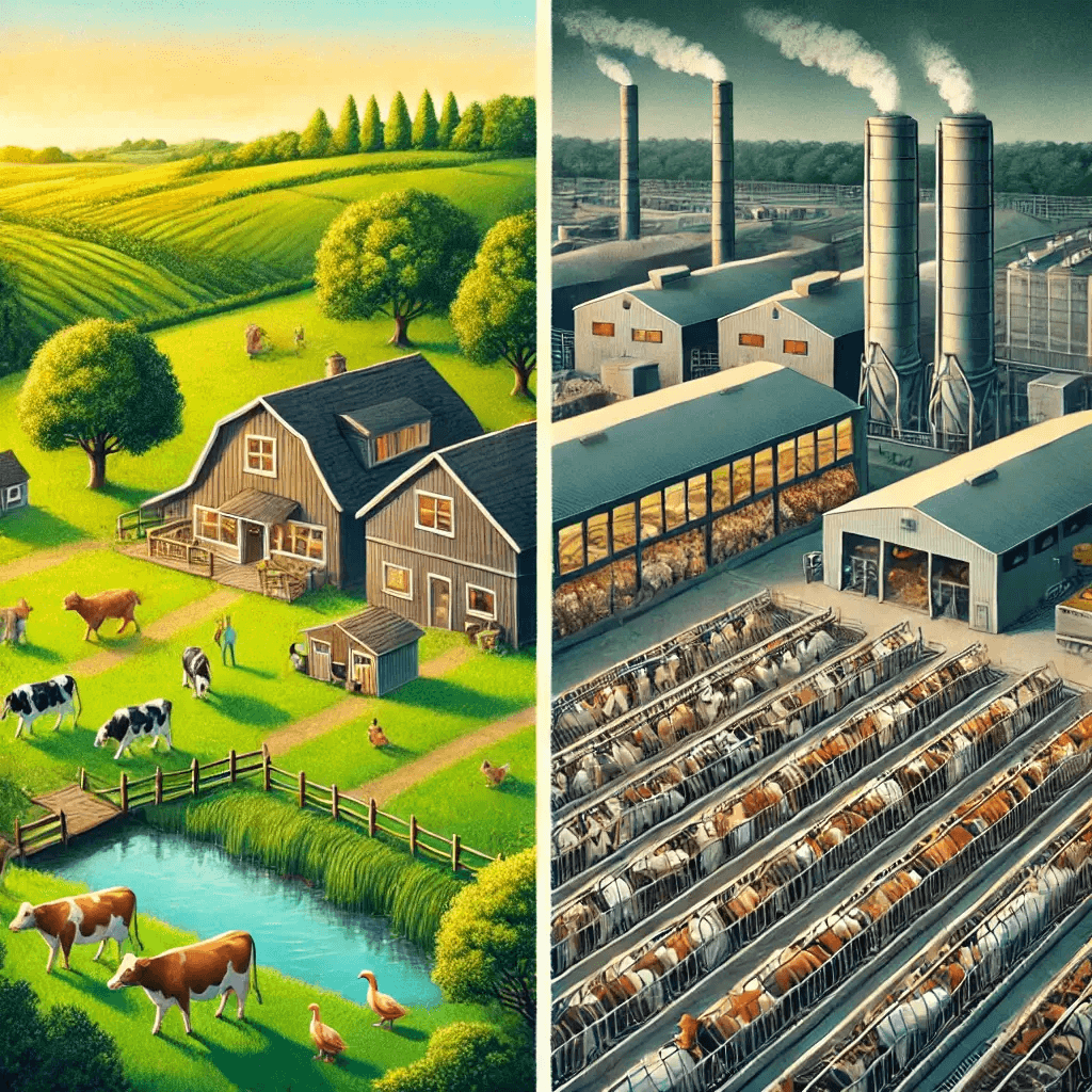 Factory Farming Before And After