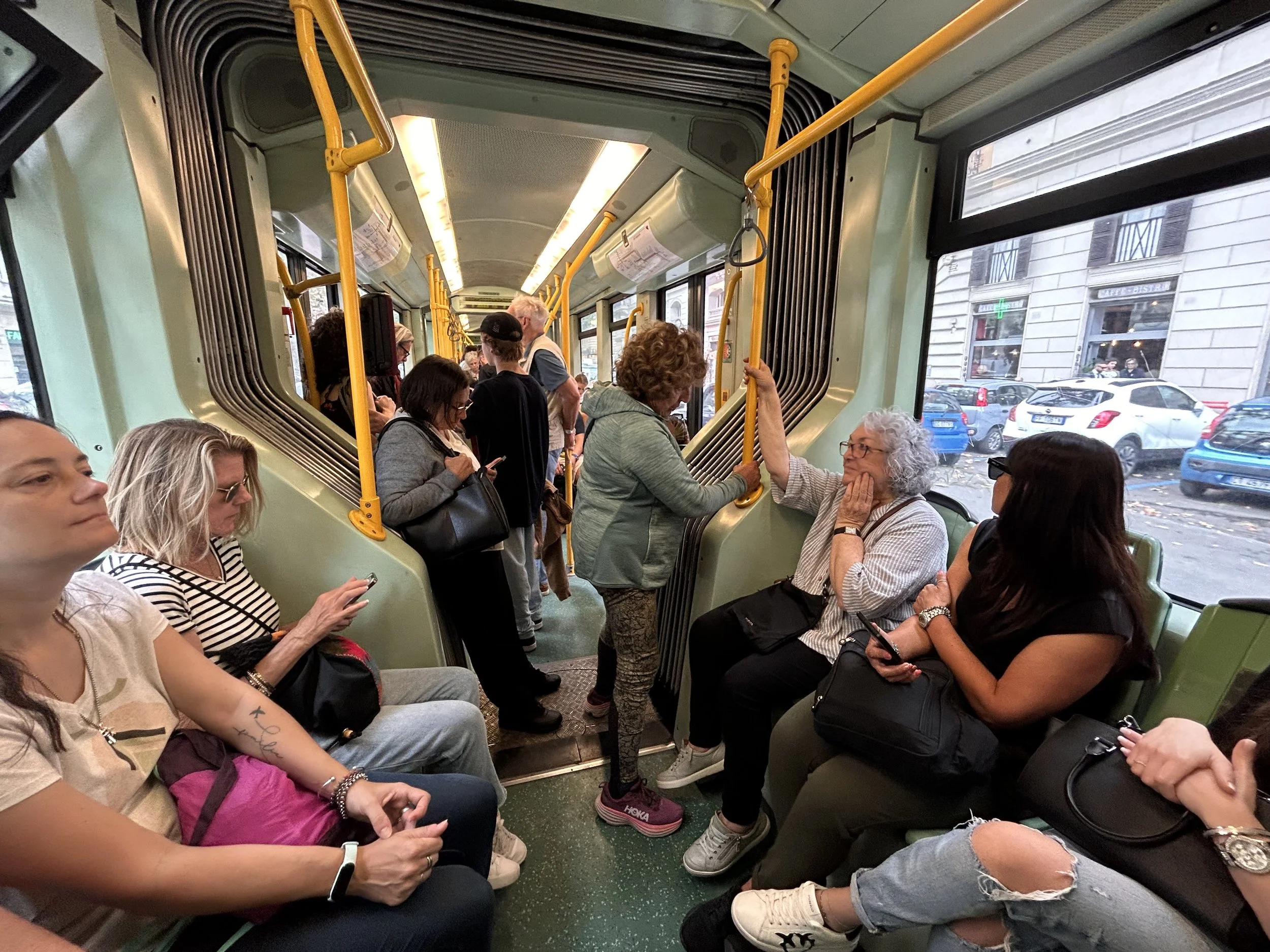 A ride on the 8 tram in Rome