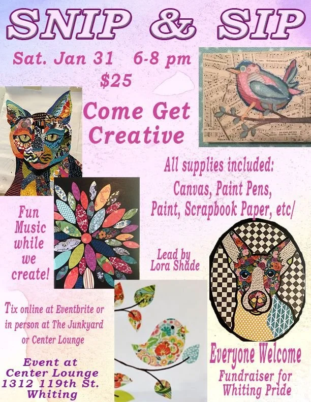 Snip &amp; Sip: A Creative Fundraiser for Whiting Pride