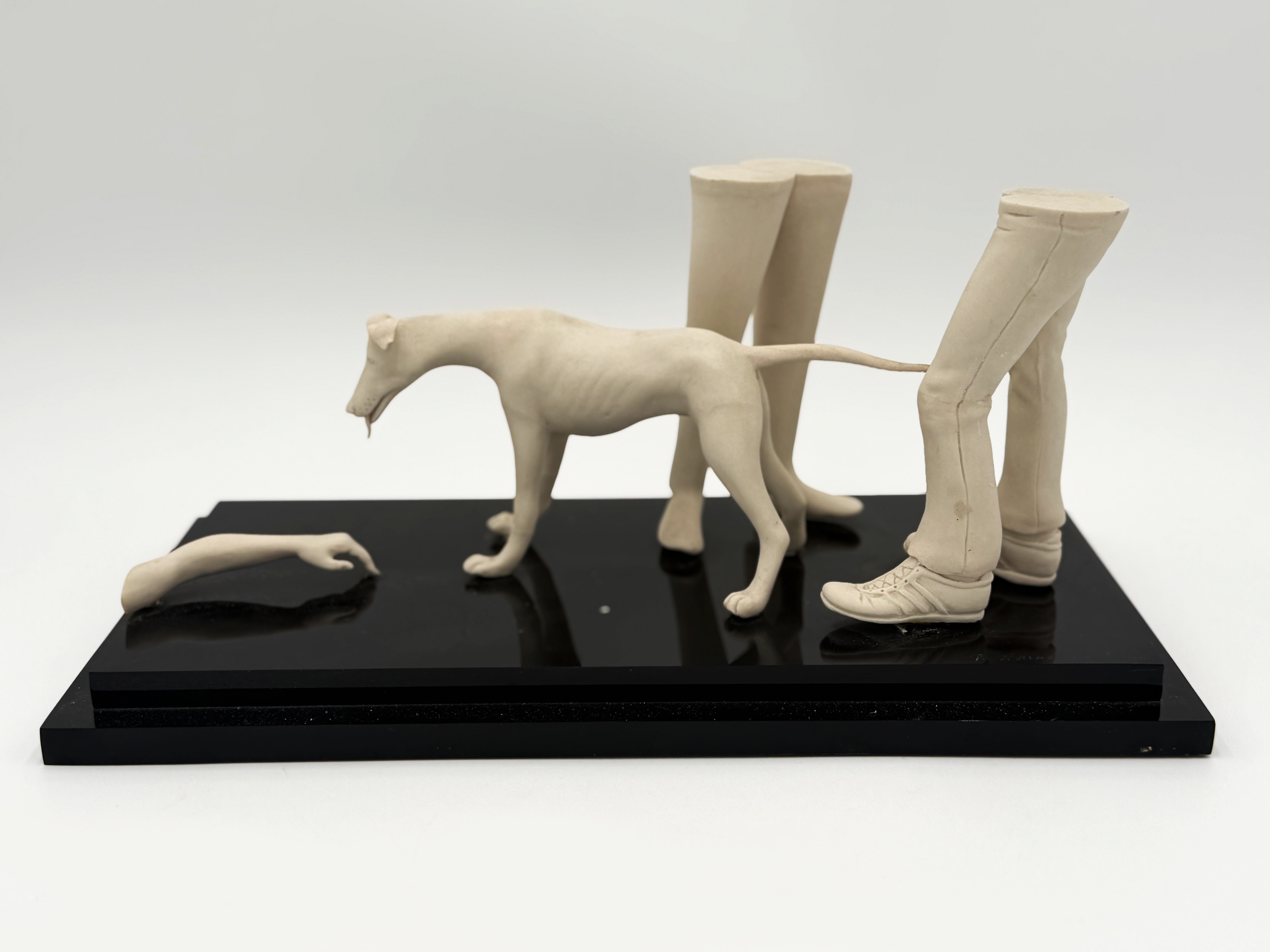Patti Warashina, An Extended Conversation, 1984, Earthenware, Mixed Media, 6.5 x 14.25 x 7.25 in