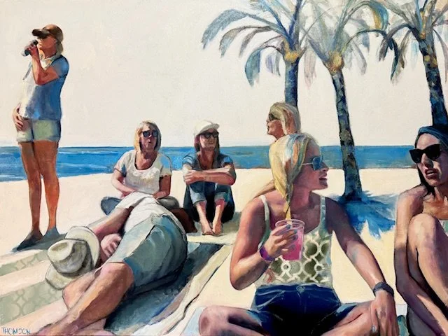 
Kati Thomson, Beach Day, 2025, Oil on canvas, 30 x 40 in