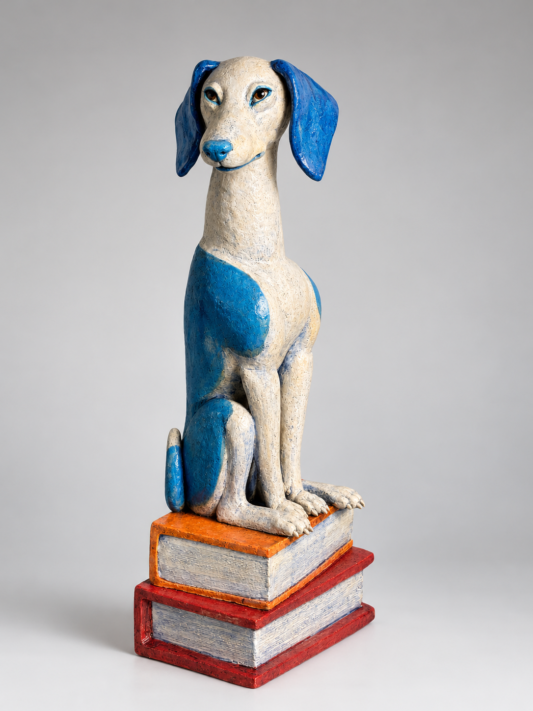 Rene Martucci, Look Right, 2026, ceramic and glazes, 27 x 10 x 8 in