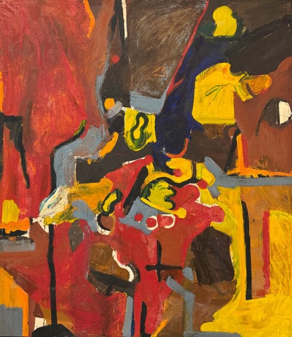 Jack Jefferson, Front Street, Harrington #3, 1964, Oil on canvas, 62.5 x 55.75 in 