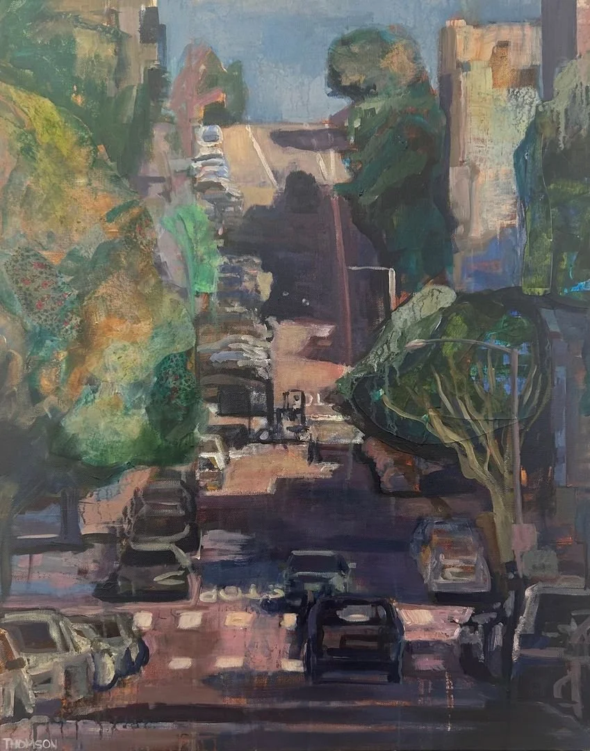 
Kati Thomson, Taylor Street, 2023, Mixed media, 20 x 30 in