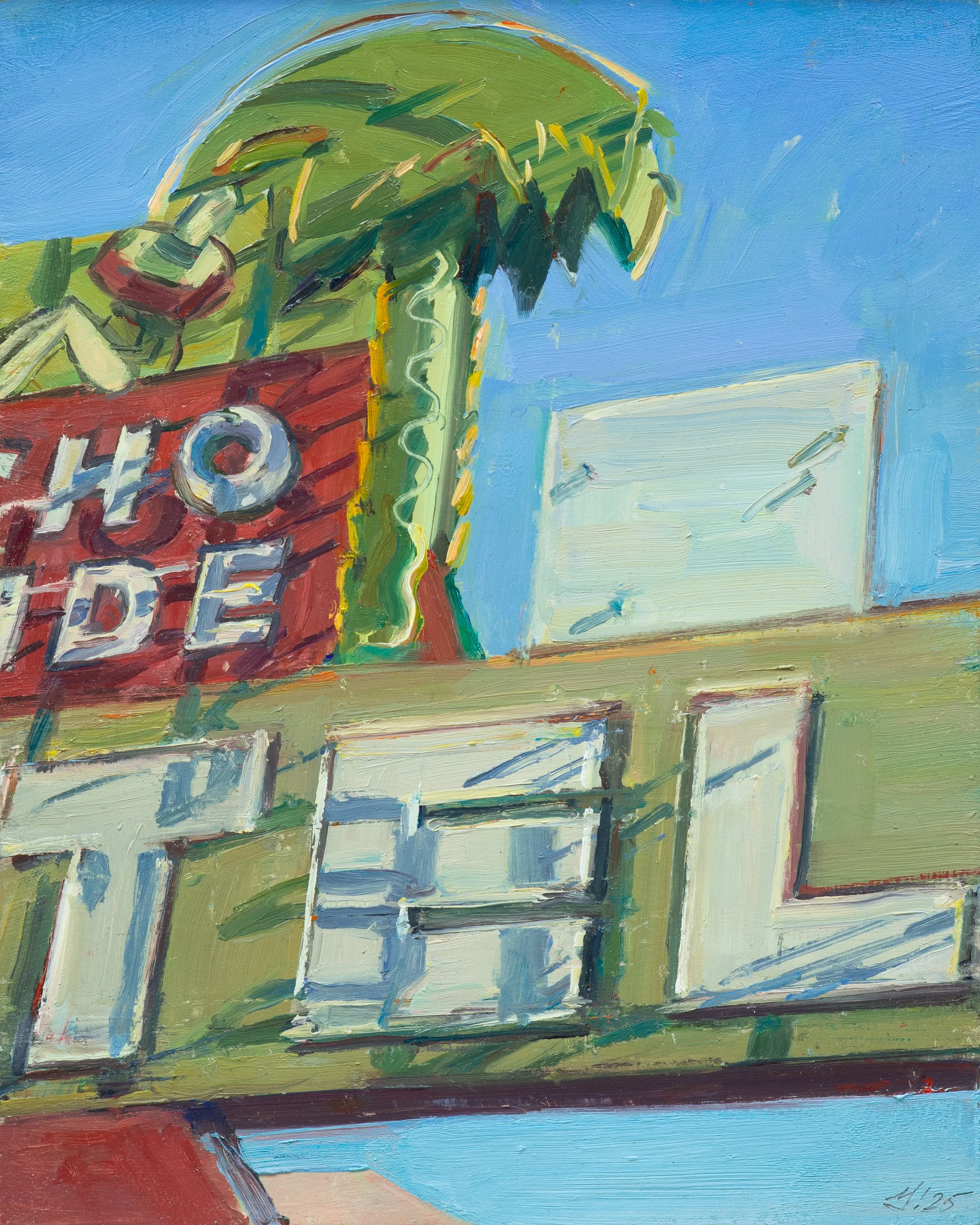 Boyd Gavin, Signage, 2025, oil on canvas, 10 x 8 inches