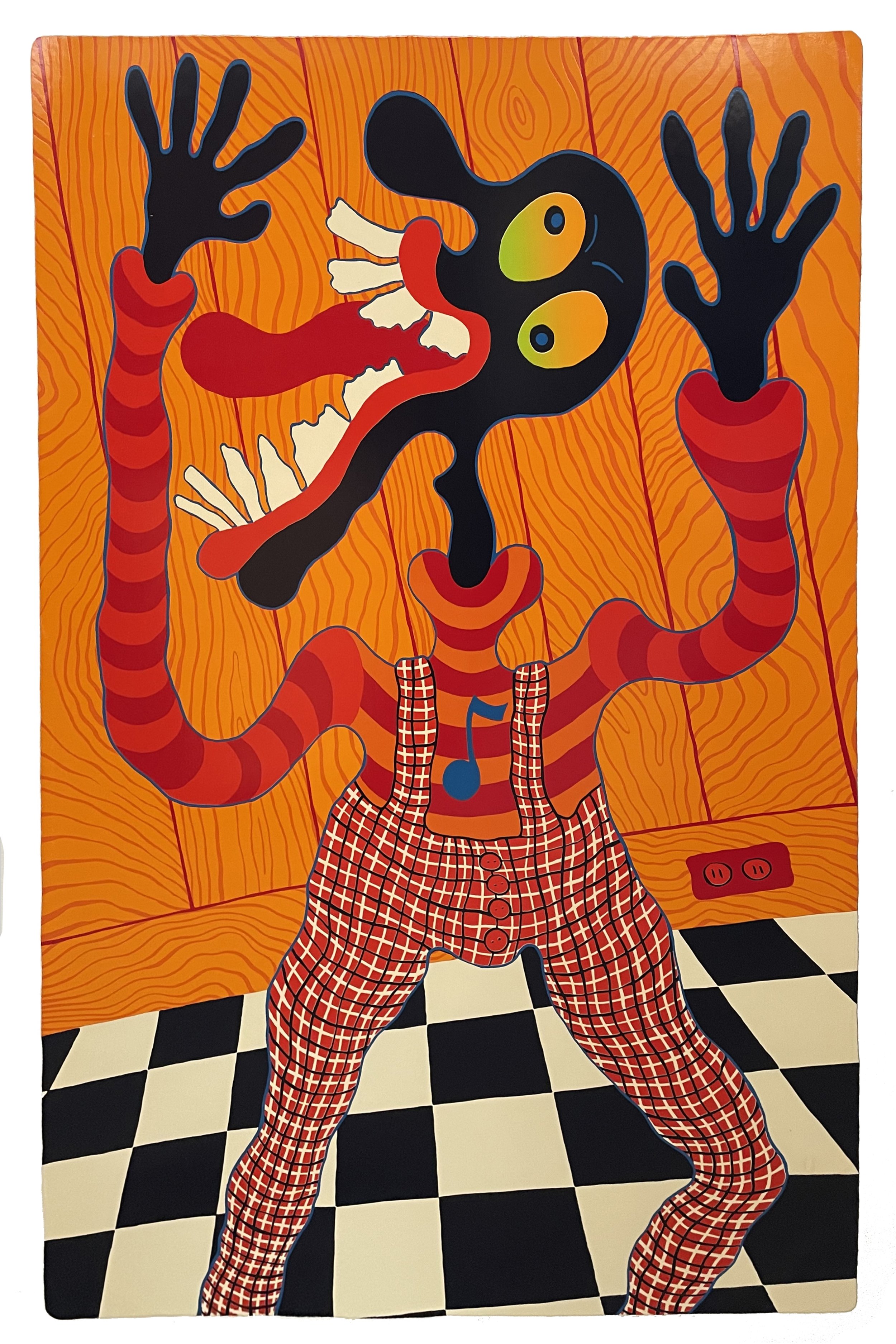 Mark Bulwinkle, Note Man, 1974, enamel print, 60" x 40"
