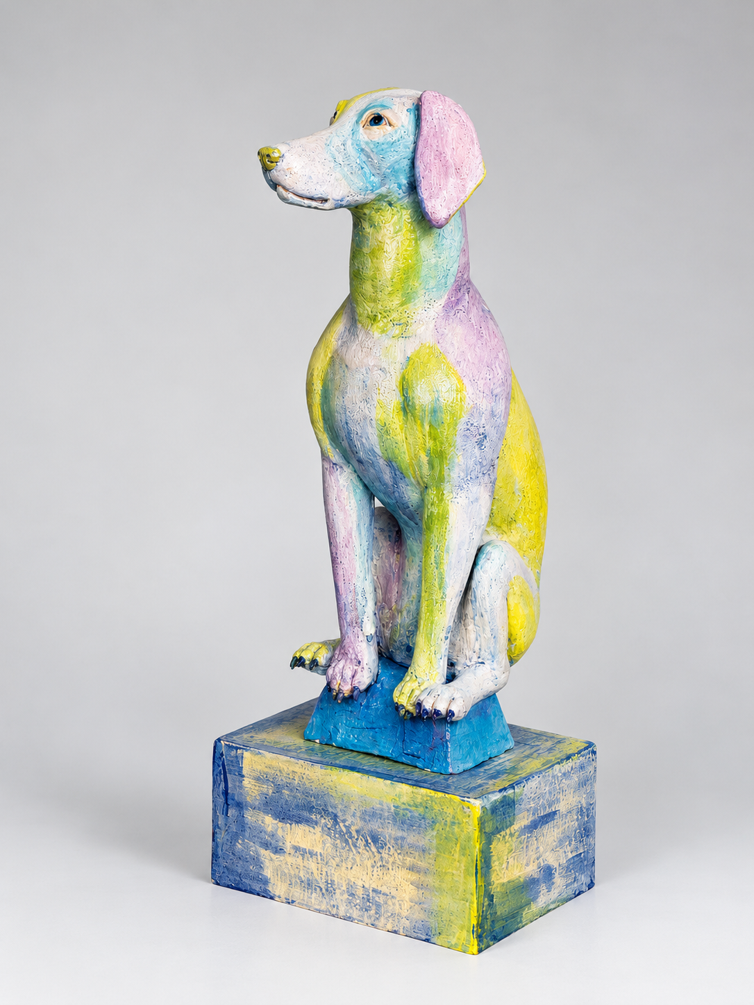 Rene Martucci, Balance and Refraction, 2026, ceramic and glazes, 27.5 x 11.5 x 10.5 in