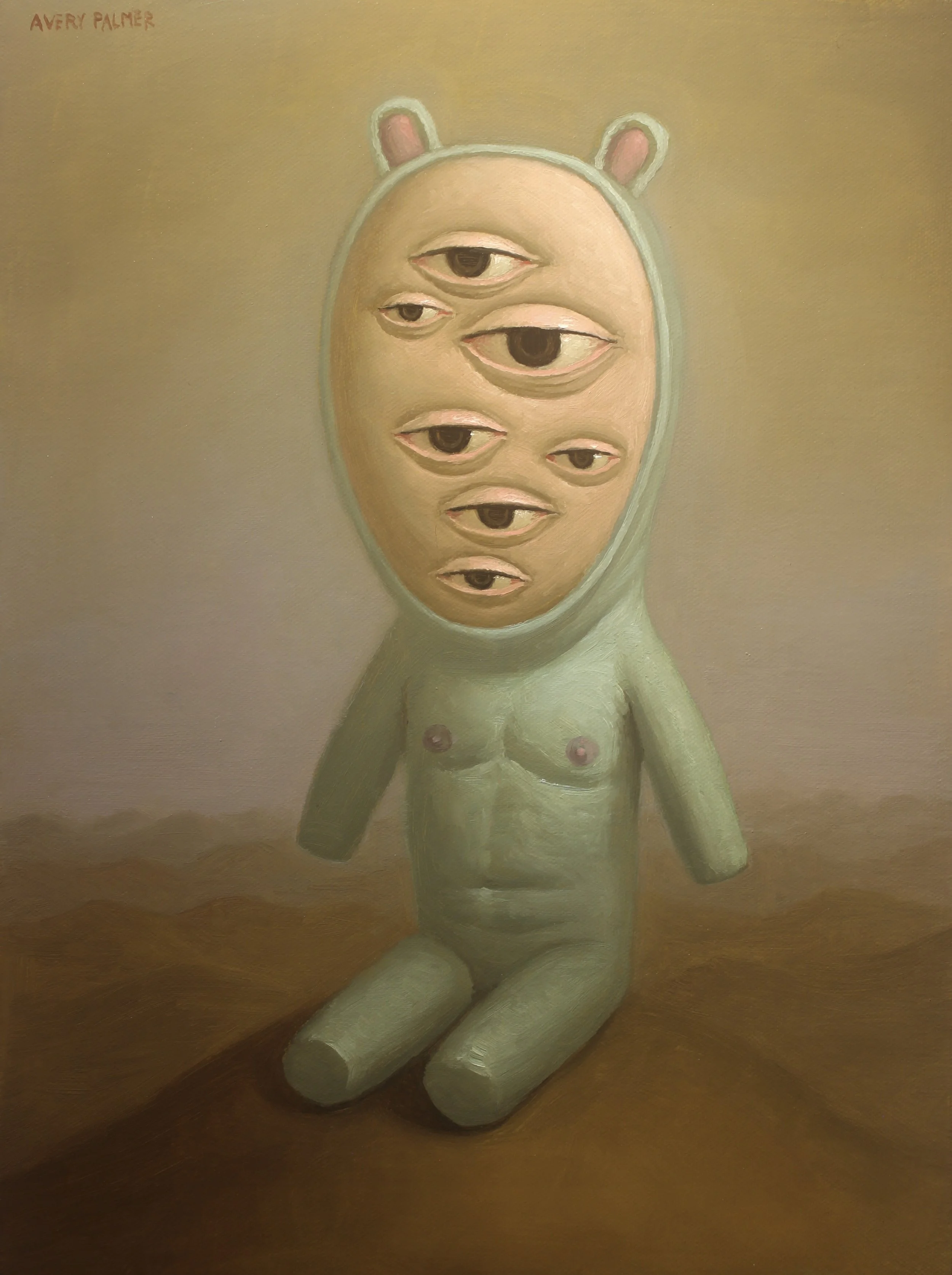 Avery Palmer, Monster of Insight, 2025, oil on canvas, 16 x 12 in