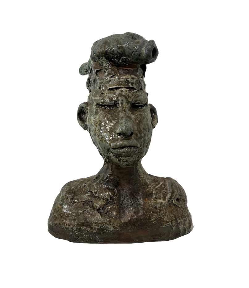 Susannah Israel, Fish Head, 2024, Ceramic, 12 x 5 x 3 in
