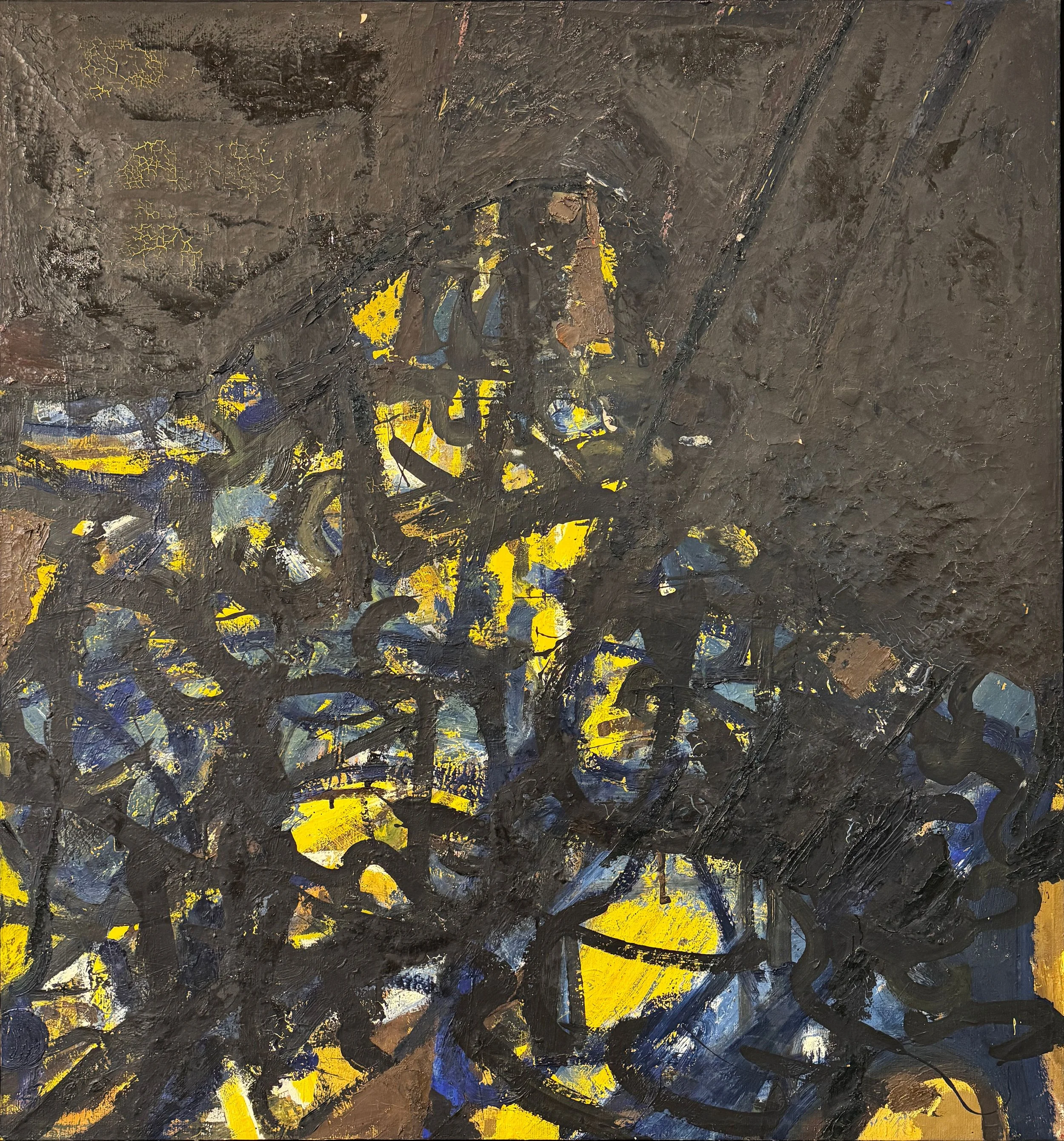 Jack Jefferson, Mission #9, 1956, oil on canvas, 58" x 52"