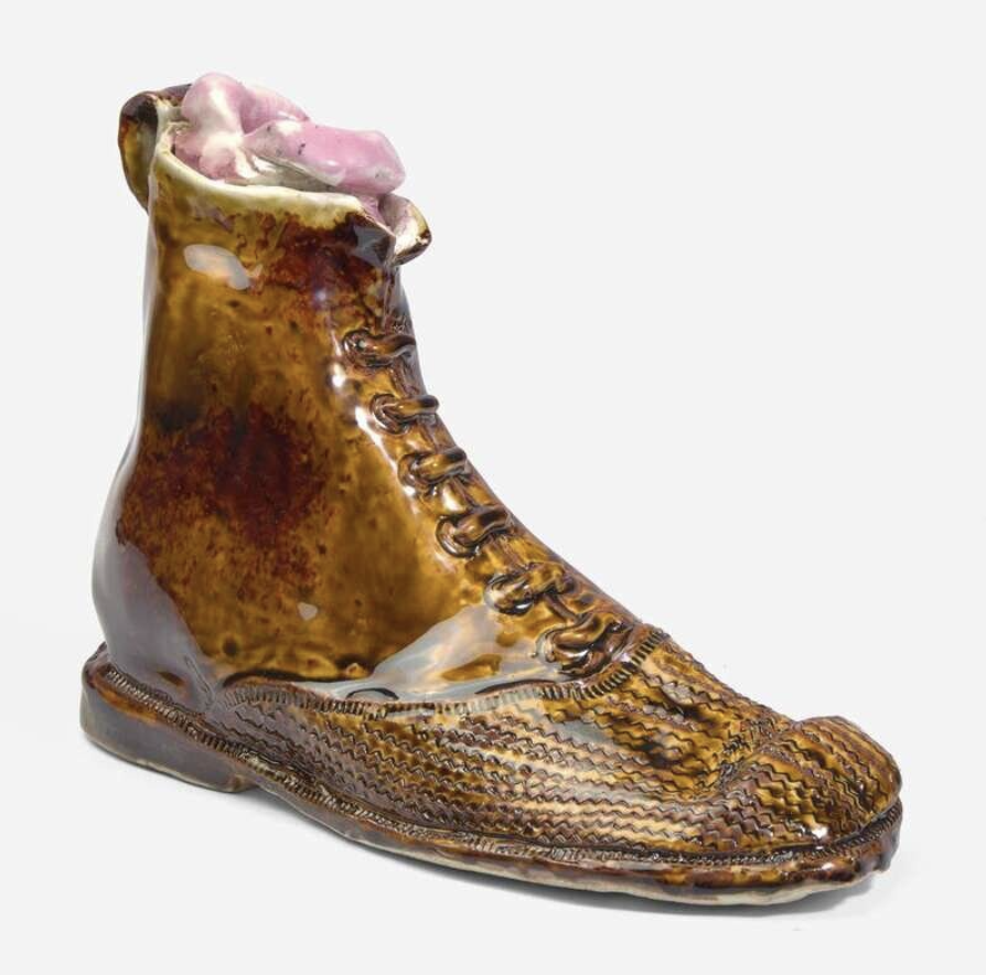 Victor Cicansky, Shoe, 1970, Ceramic, 9 x 6.5 x 4 in
