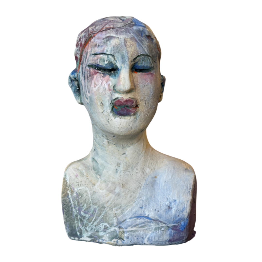 Michelle Gregor, Bluebird, 2025, Ceramic with glaze, 6 x 4 x 4 in