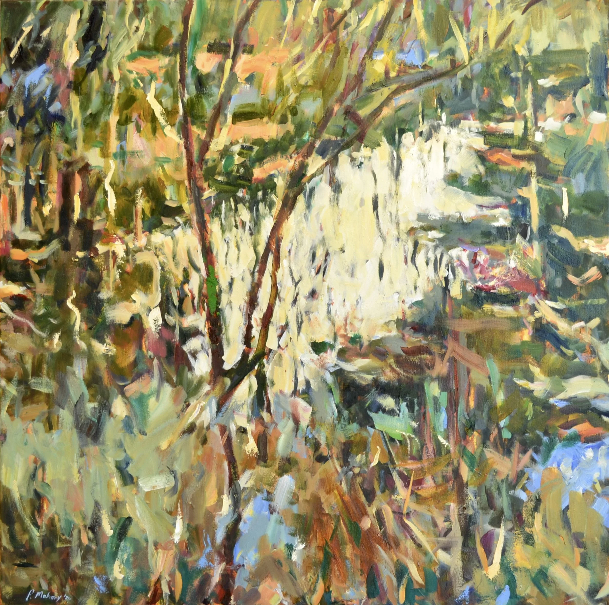Pat Mahony, Frog Pond, 2026, Oil on canvas, 36 x 36 in