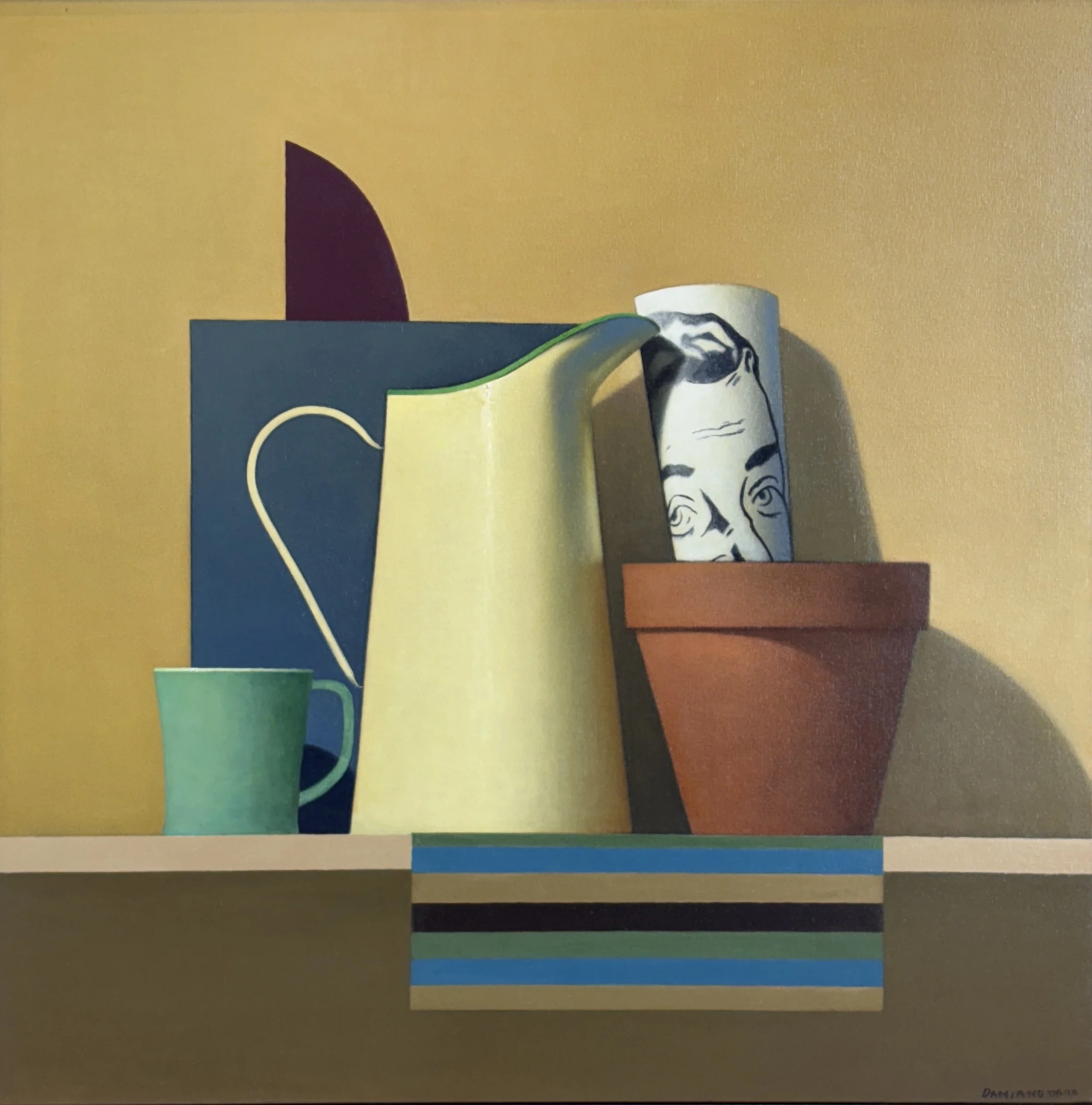 Frank Damiano, Shark, 2006, Oil on Canvas, 36 x 36 in