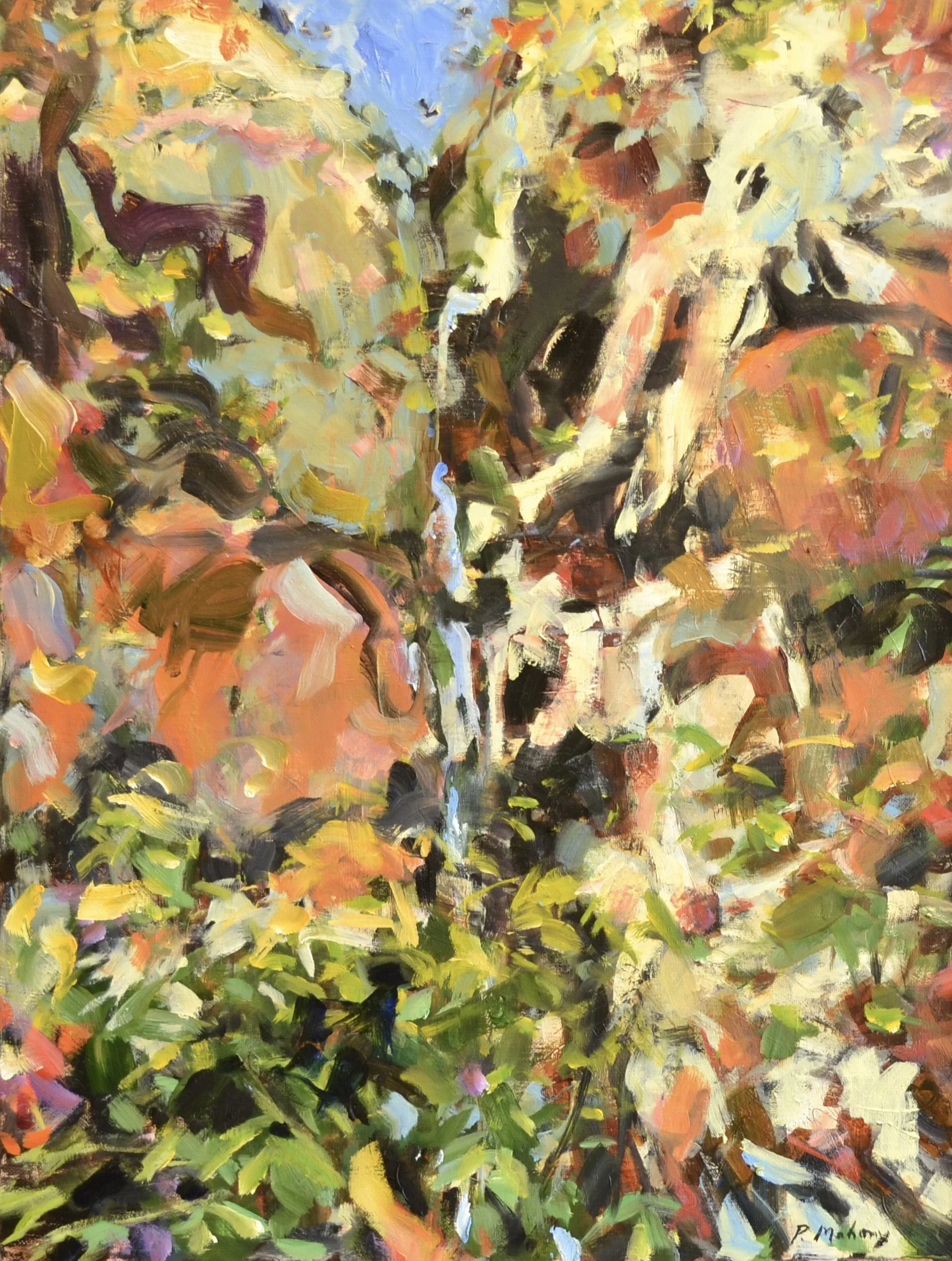 Pat Mahony, Secret Waterfall, 2026, Oil on canvas, 24 x 18 in