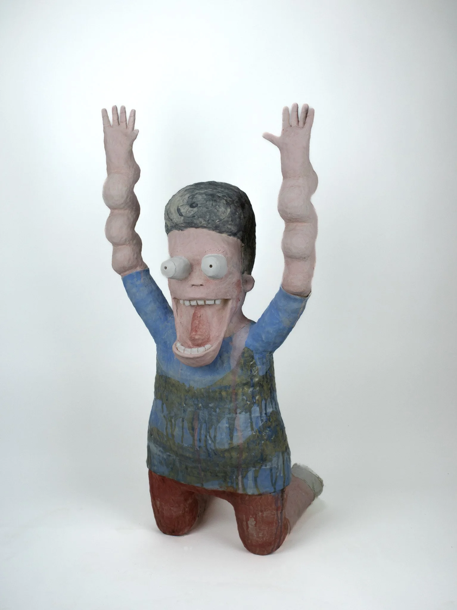 Kensuke Yamada, Uncontainable, 2026, ceramic, 41 x 21 x 17 in