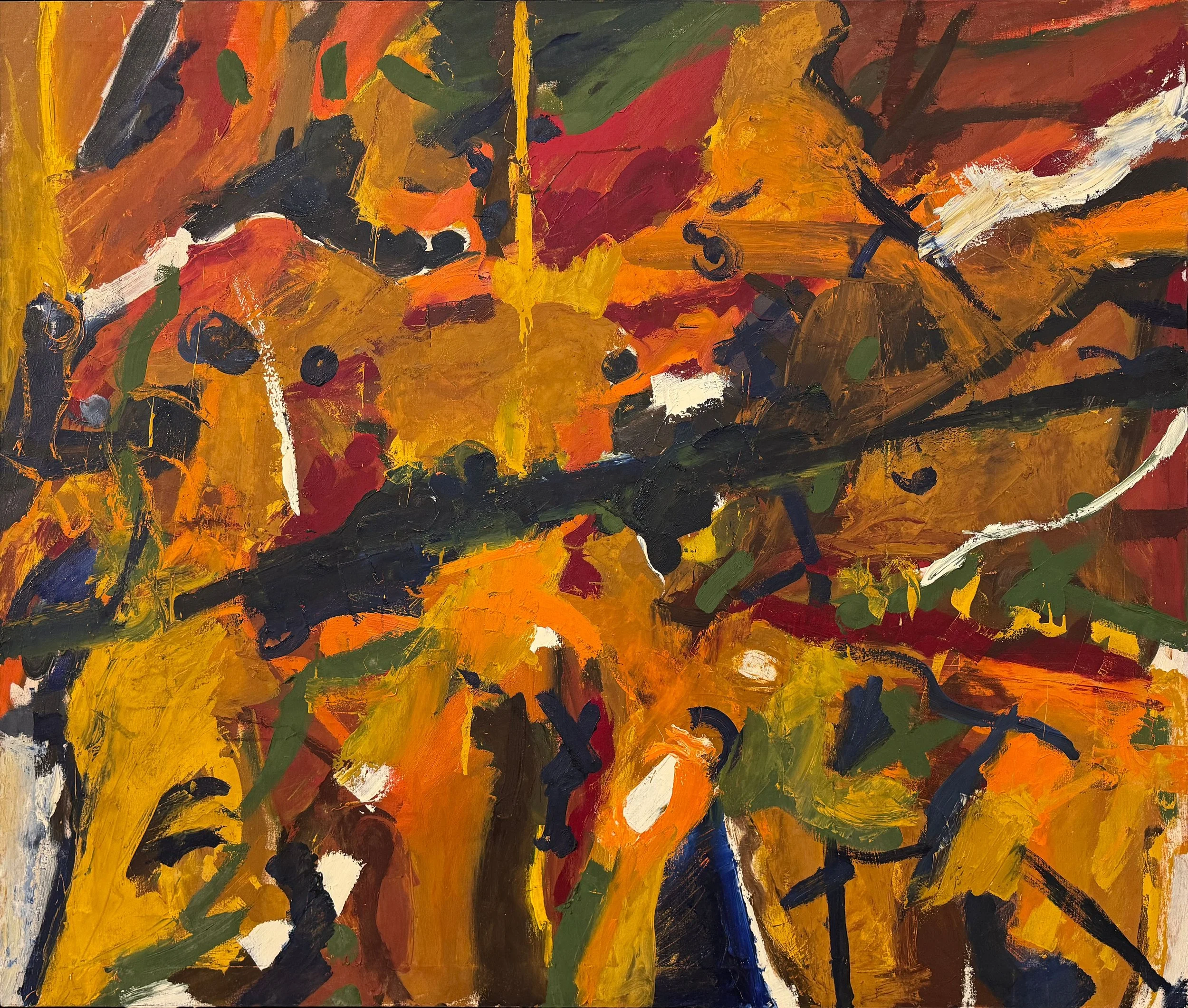 Jack Jefferson, Front Street, Harrington #1, oil on canvas, 49" x 58"