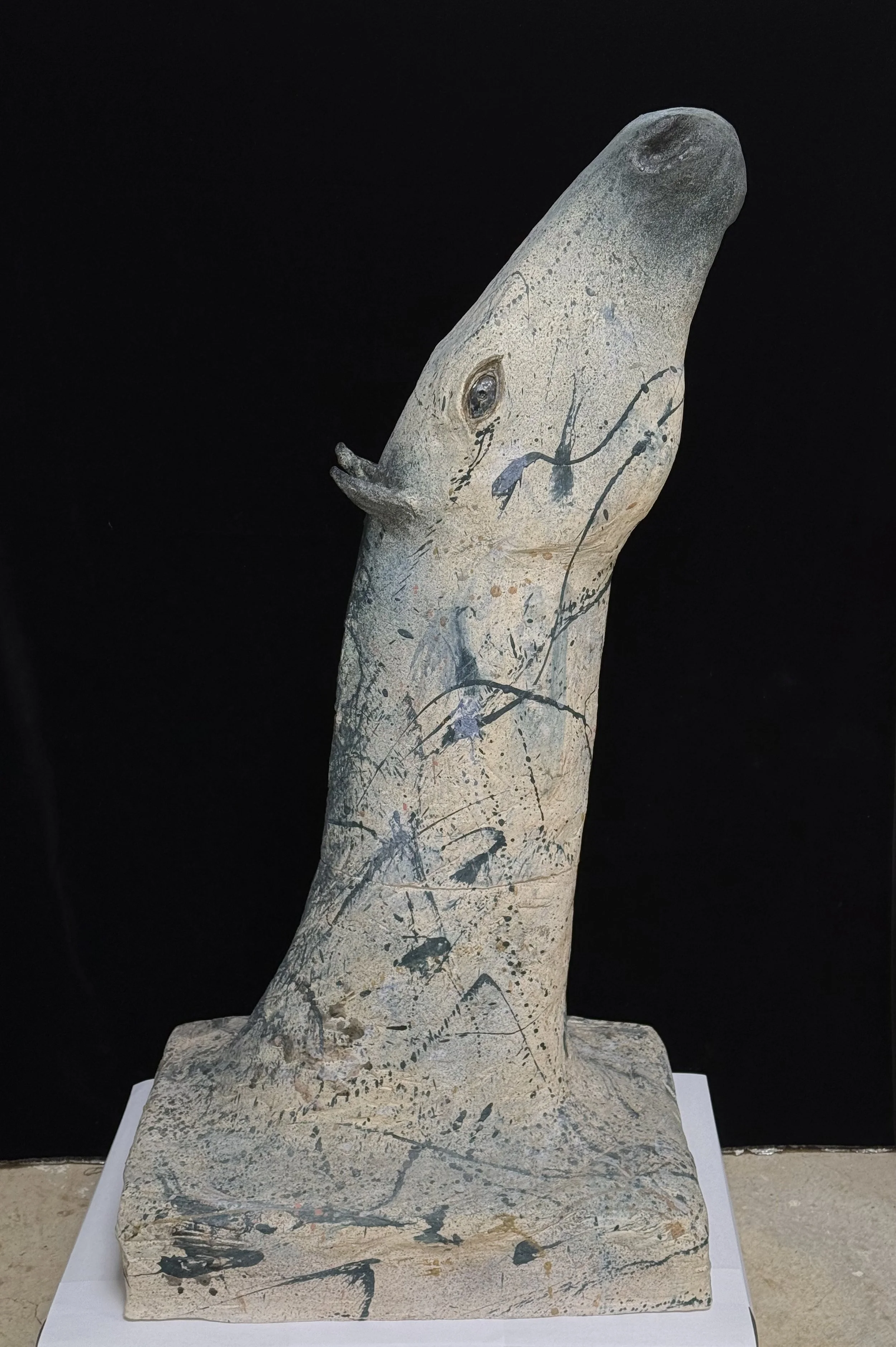 Amy Evans McClure, Vajra Blue, 2009, Ceramic, 44 x 22 x 17 in
