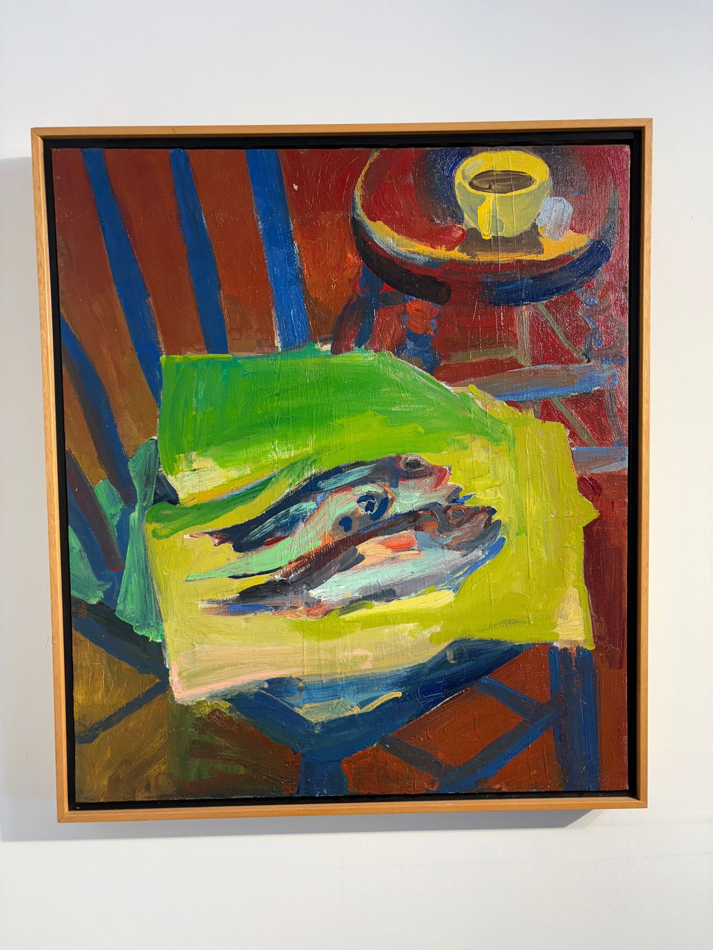 Bruce McGaw, Fish on Chair, 1961, oil on canvas, 30 x 26 inches