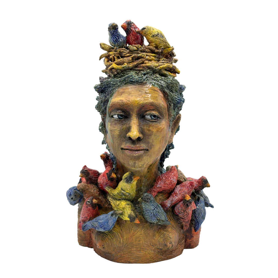 Janis Mars Wunderlich, Sanctuary, 2026, Ceramic with glazes, 14 x 10 x 6 in