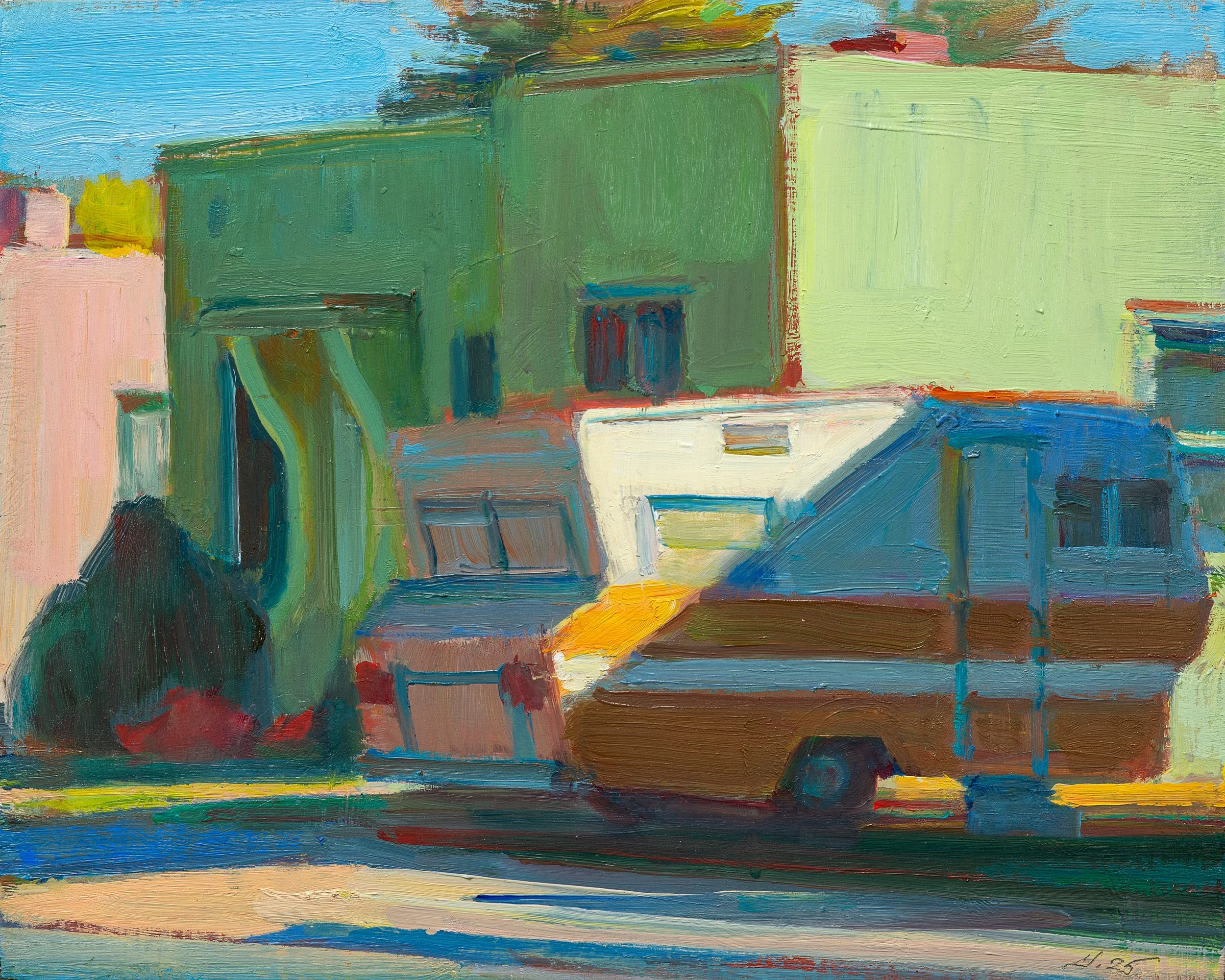 Boyd Gavin, Trailer, 2025, oil on canvas, 8 x 10 inches