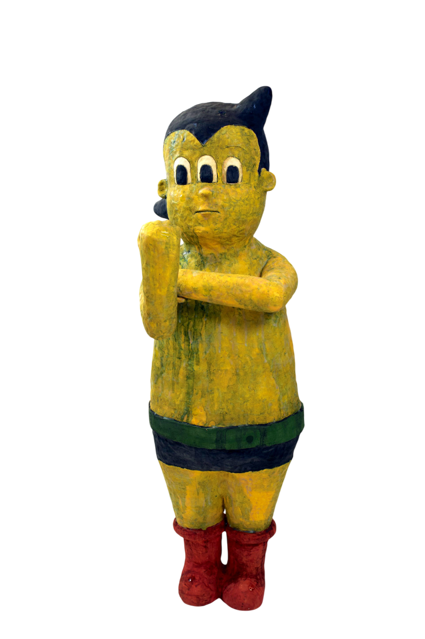 Kensuke Yamada, Astro Boy, 2026, Ceramic, 45 x 13 x 14 in