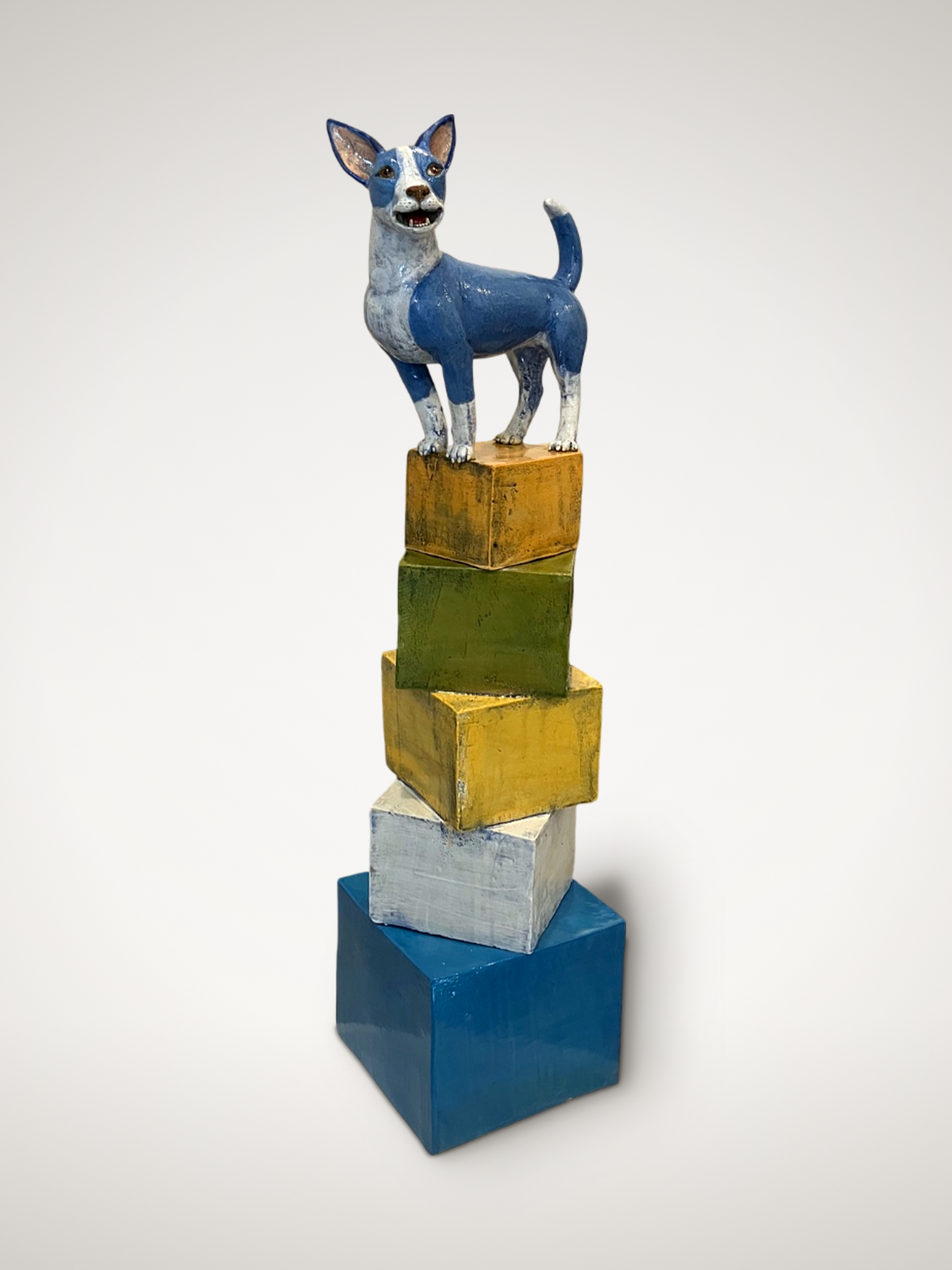René Martucci, Mind Over Matter, 2026, ceramic, 47 x 15 x 10 in