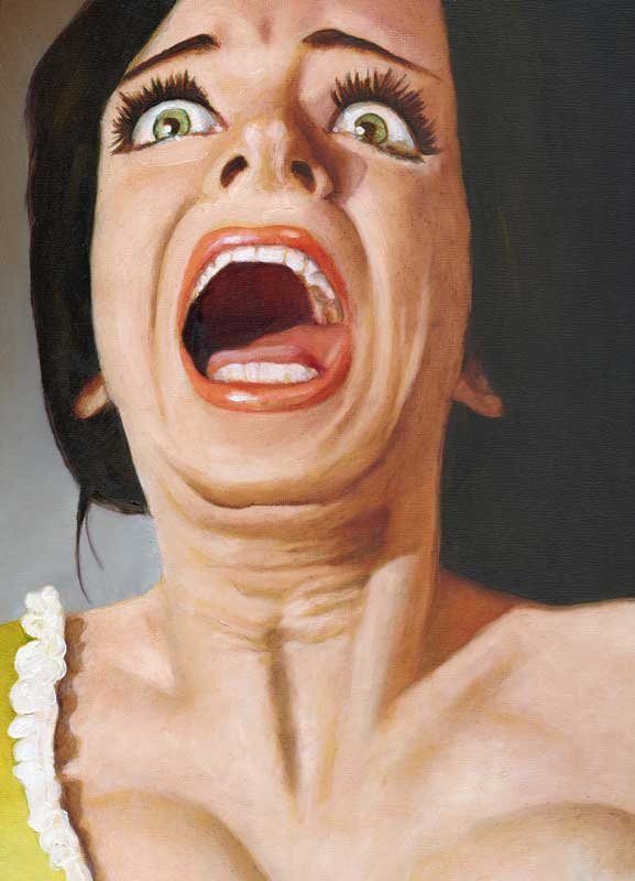 William Maul - Color by Spectrum X a New Dimension in Terror - 2012 - Oil on panel - 9" x 12"
