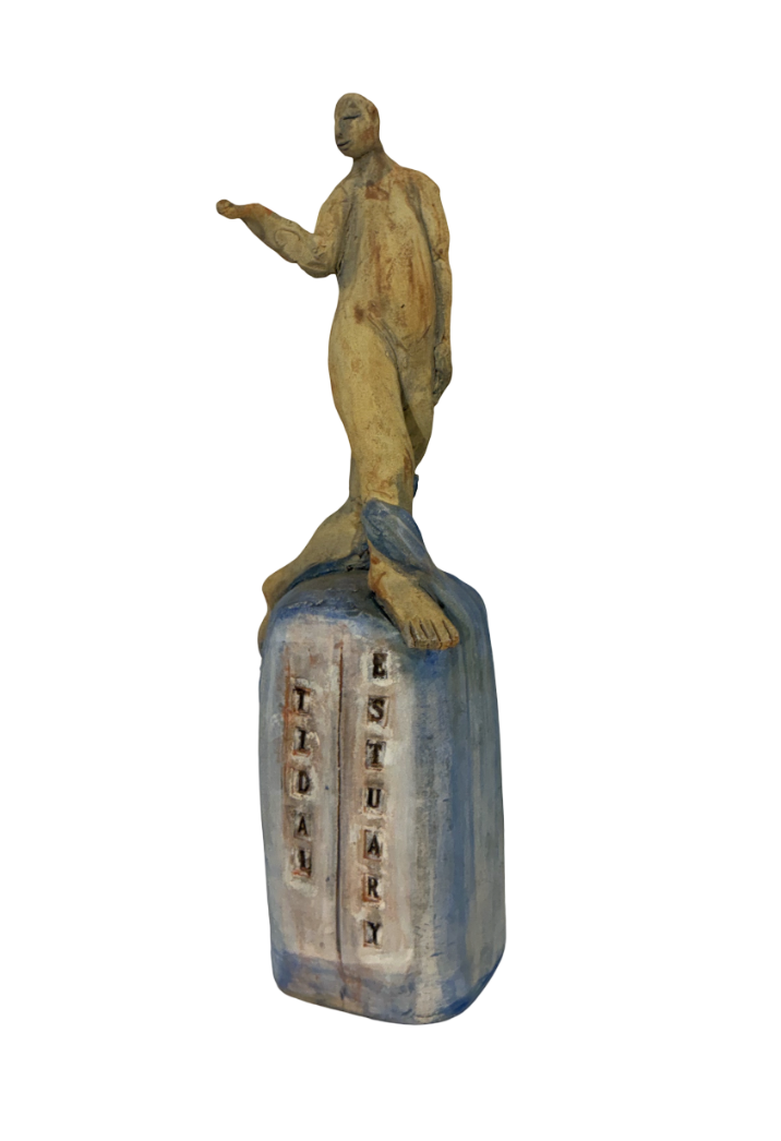 Susannah Israel, Tidal Estuary, 2018, Ceramic, 18 x 4 x 5 in