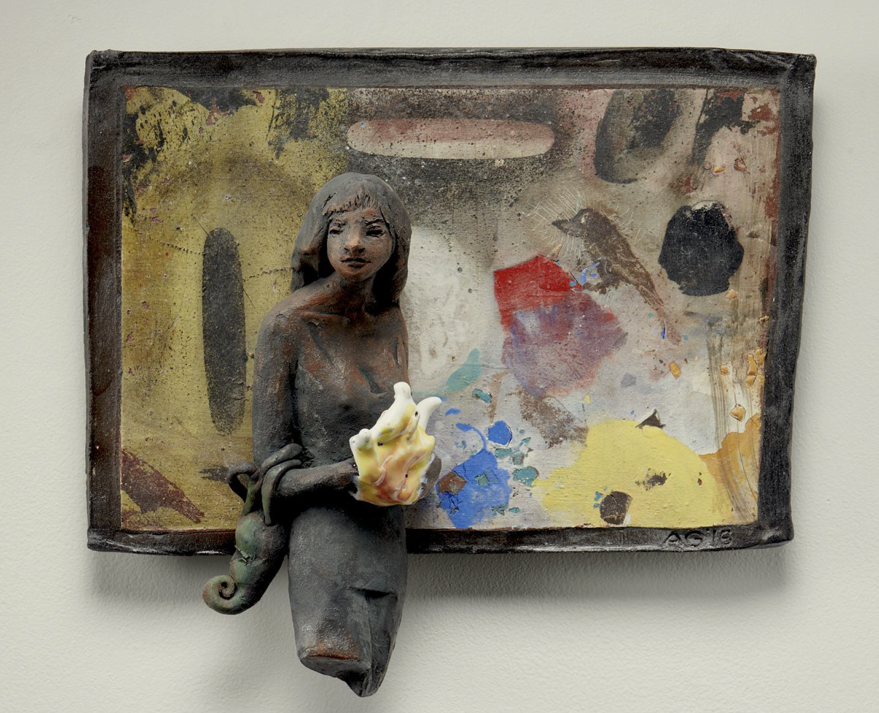 Arthur Gonzalez,
A Little Normal, 2016,
Ceramic, 12 x 114 x 4 in