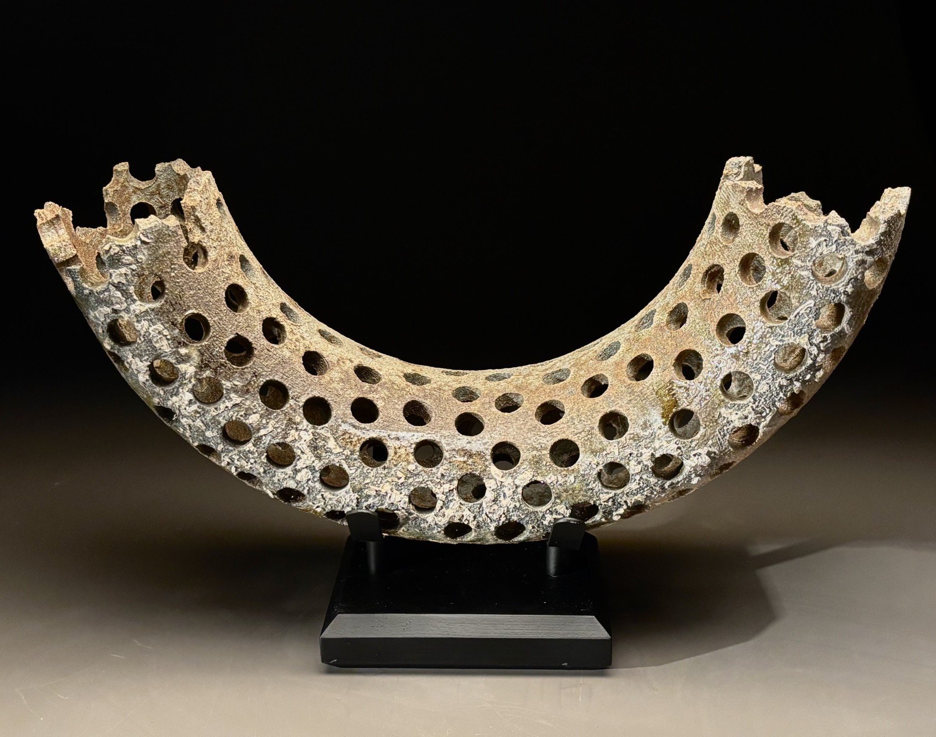 Andy Ruble, Relic #9, 2026, Wood-fired ceramic, 12 x 20 x 6 in