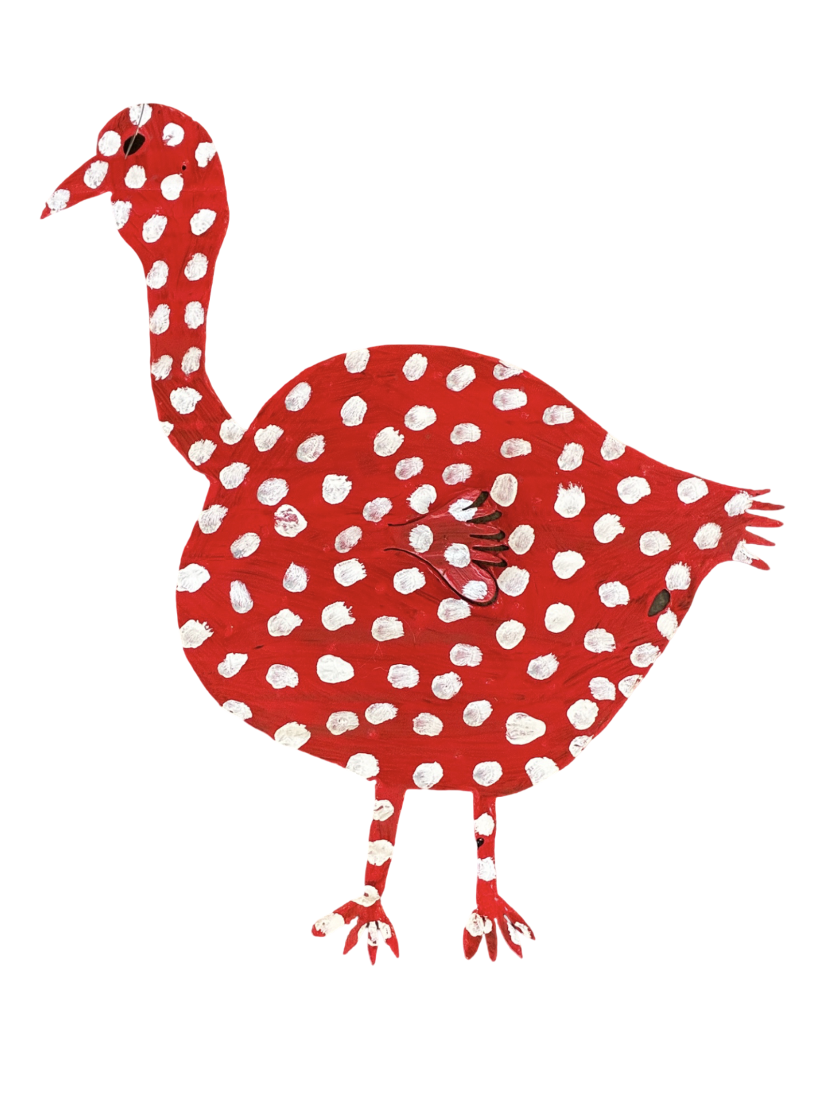 Mark Bulwinkle, Red Spotted Turkey, 2026, Metal with paint, 24 x 25 in