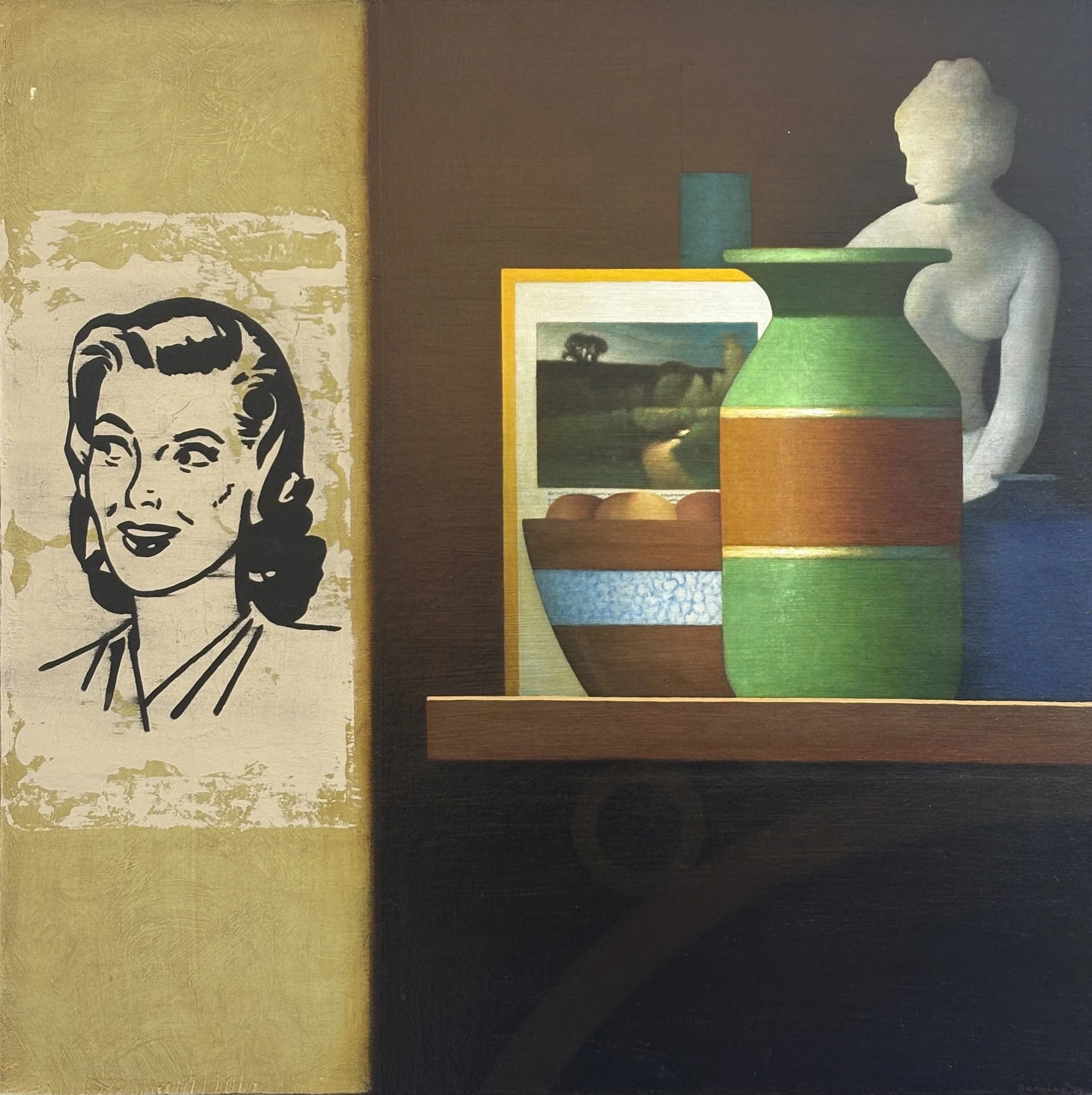 
Frank Damiano, Living Room, c. 2000, Oil on canvas, 48 x 48 in