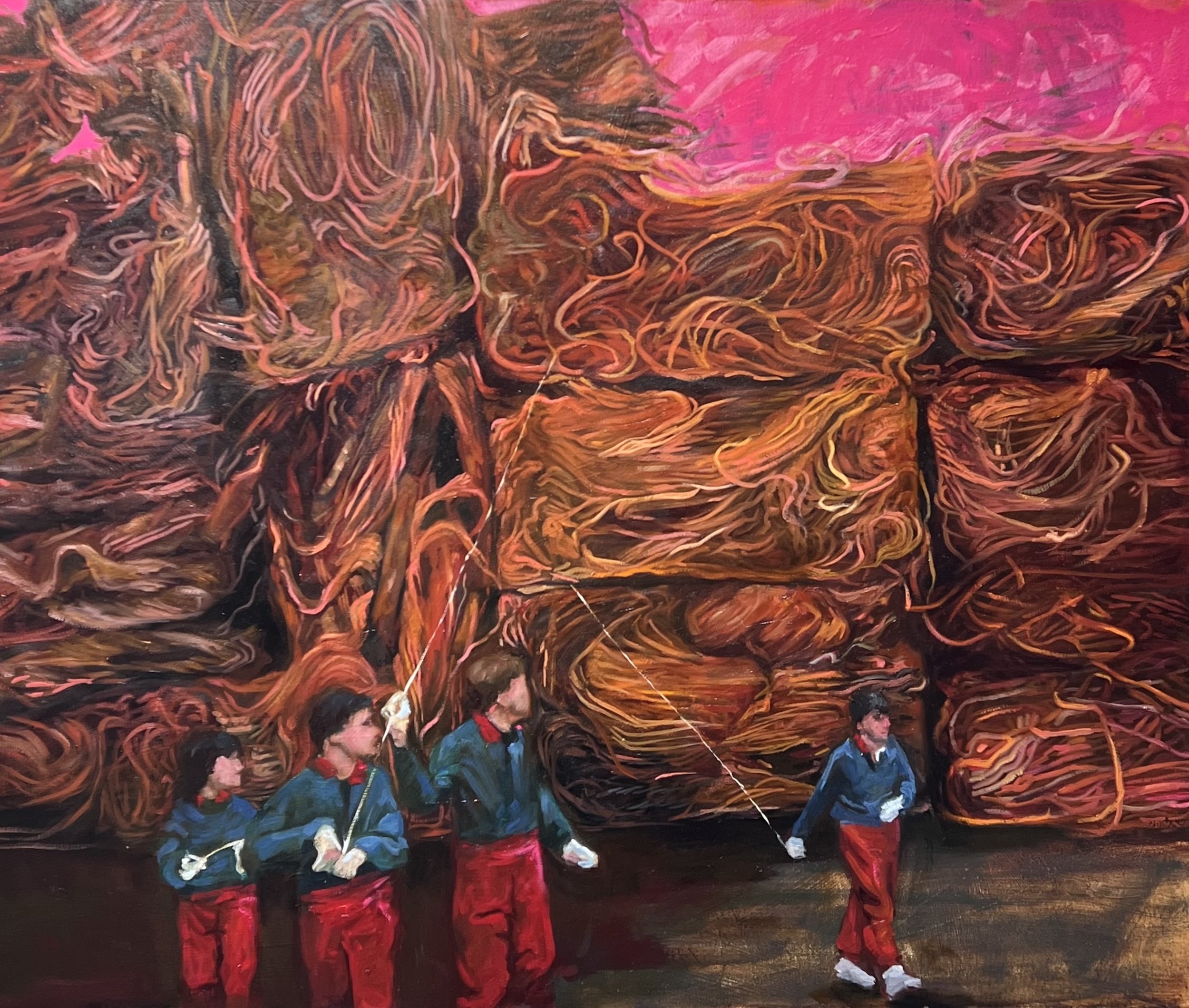 Deirdre White, This Broken Hill, 2025 oil on canvas, 30 x 36 in 