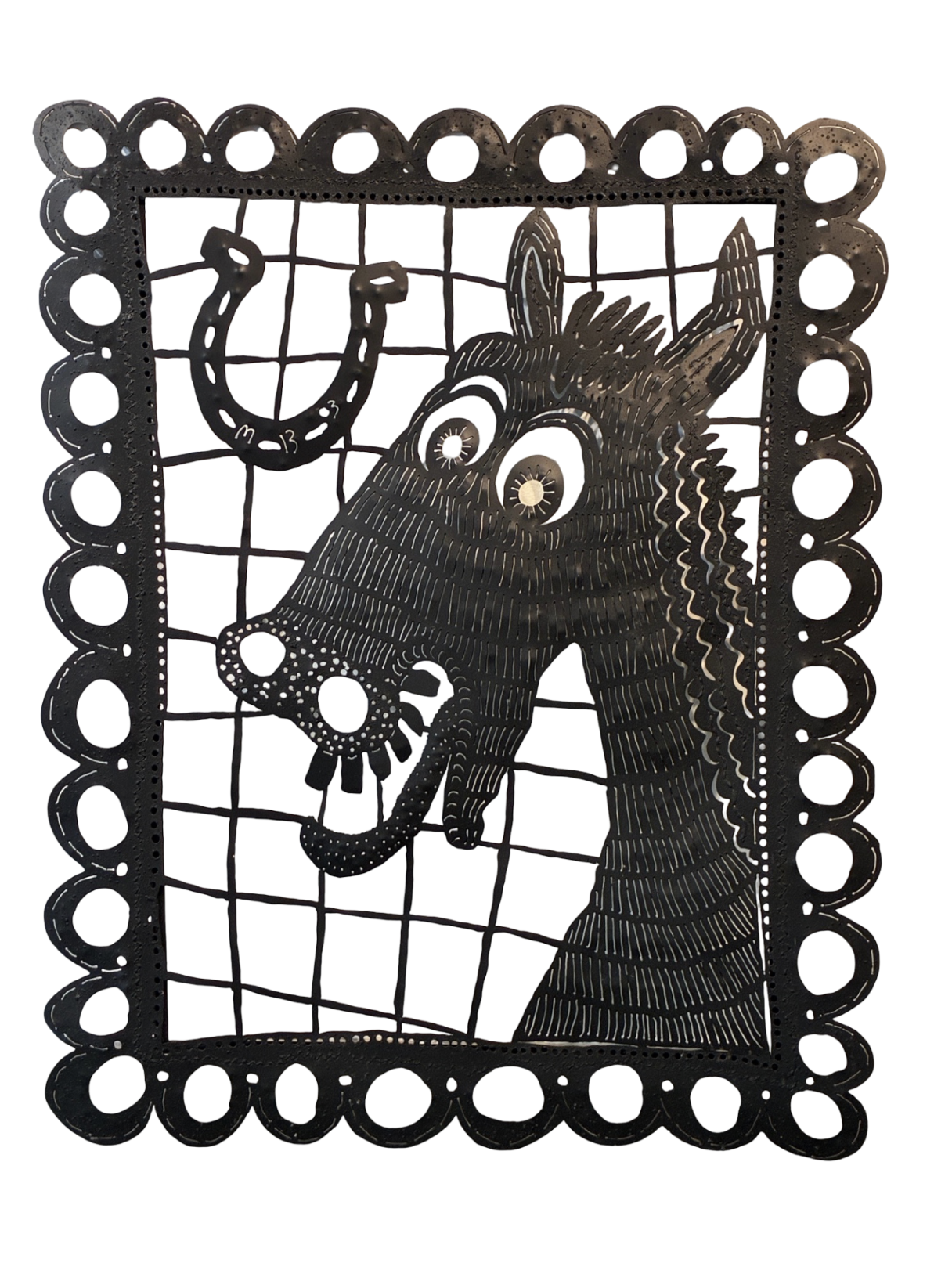 Mark Bulwinkle, Horse Screen, 2026, Metal, 58.5 x 47.5 in