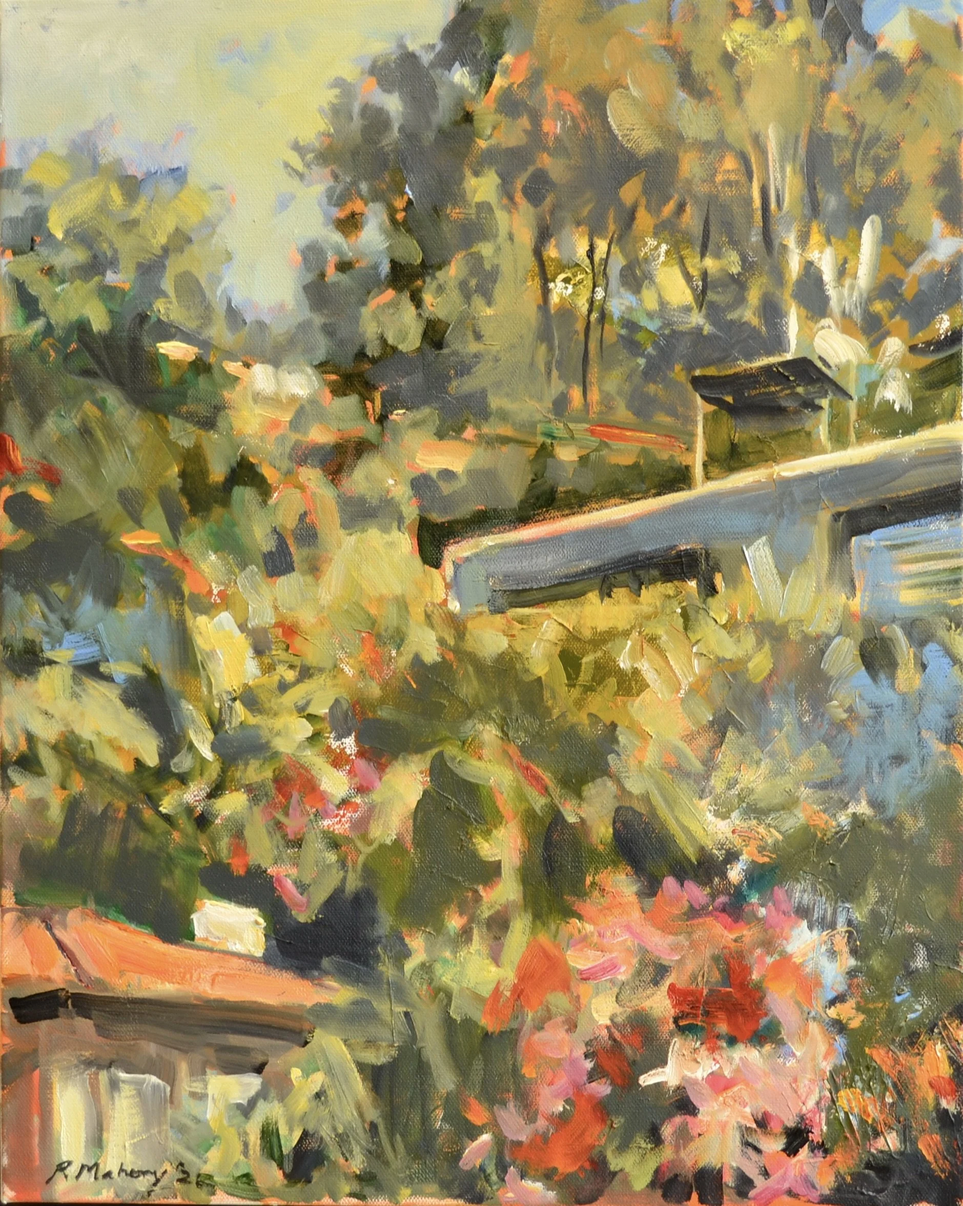 Pat Mahony, Hillside Homes, 2026, Oil on canvas, 20 x 16 in