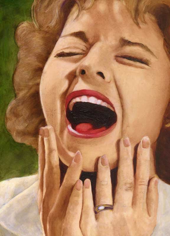William Maul - An Avalanche of Grisly Horror - 2012 - Oil on Panel - 9" x 12"