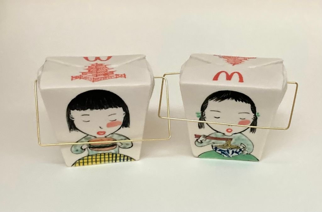Beth Lo, Take Me Out, Ceramic and metal, 2024, 9” x 4” x 3.5
