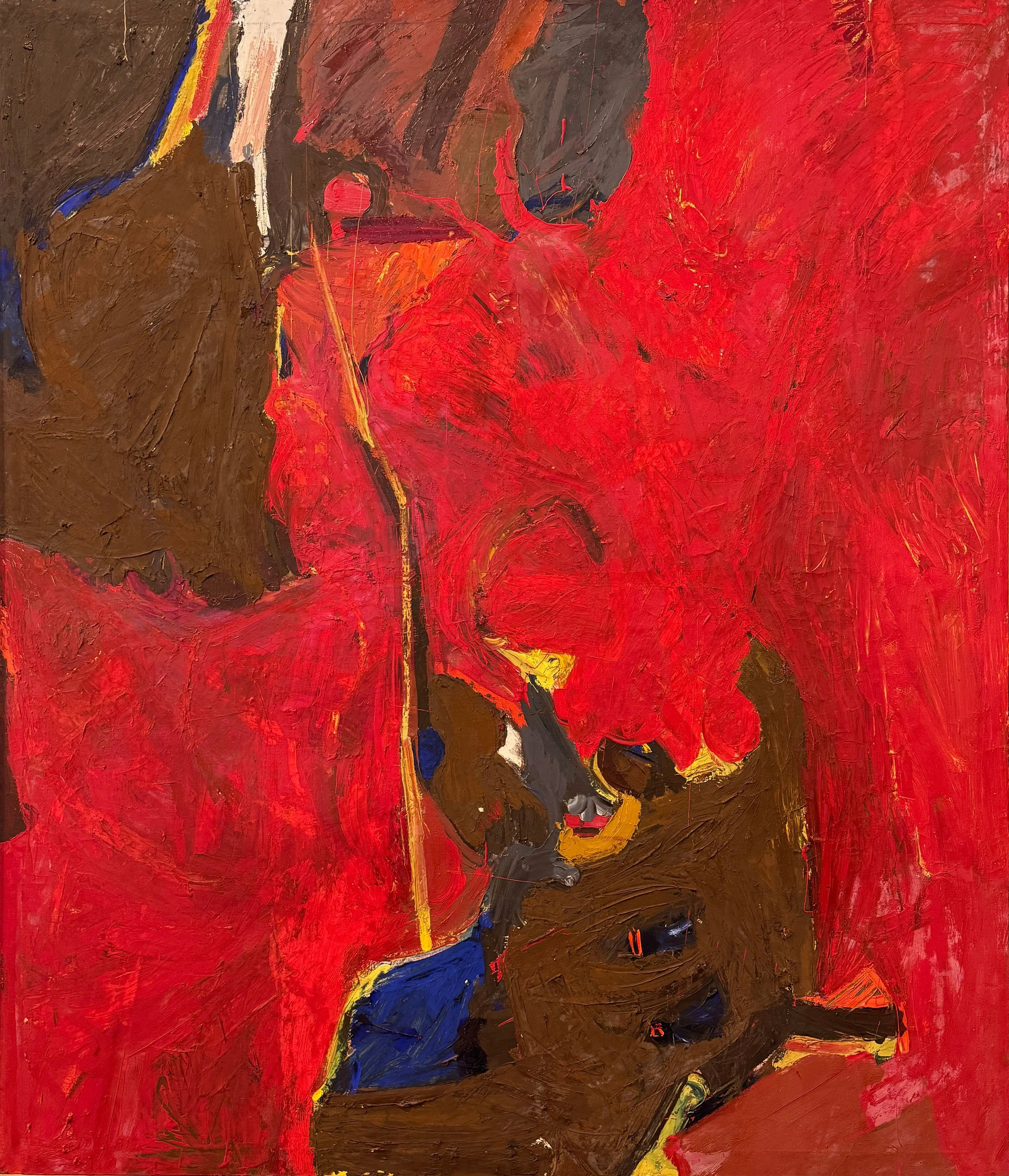 Jack Jefferson, Embarcadero #6, 1962, Oil on canvas, 72 x 63 in
