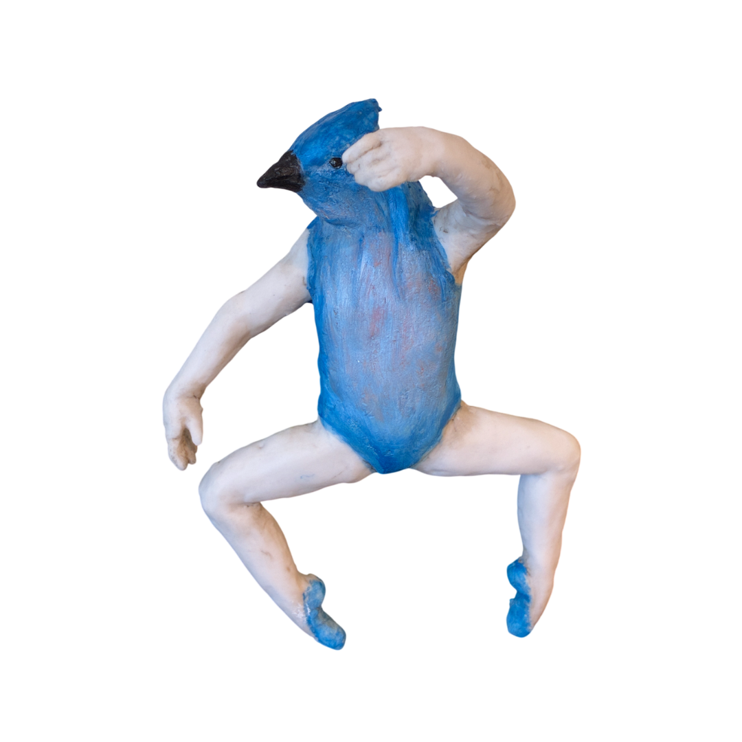 Margaret Keelan, Bluebird Ballerina 2, 2026, Porcelain, 6 x 4 x 2.25 in