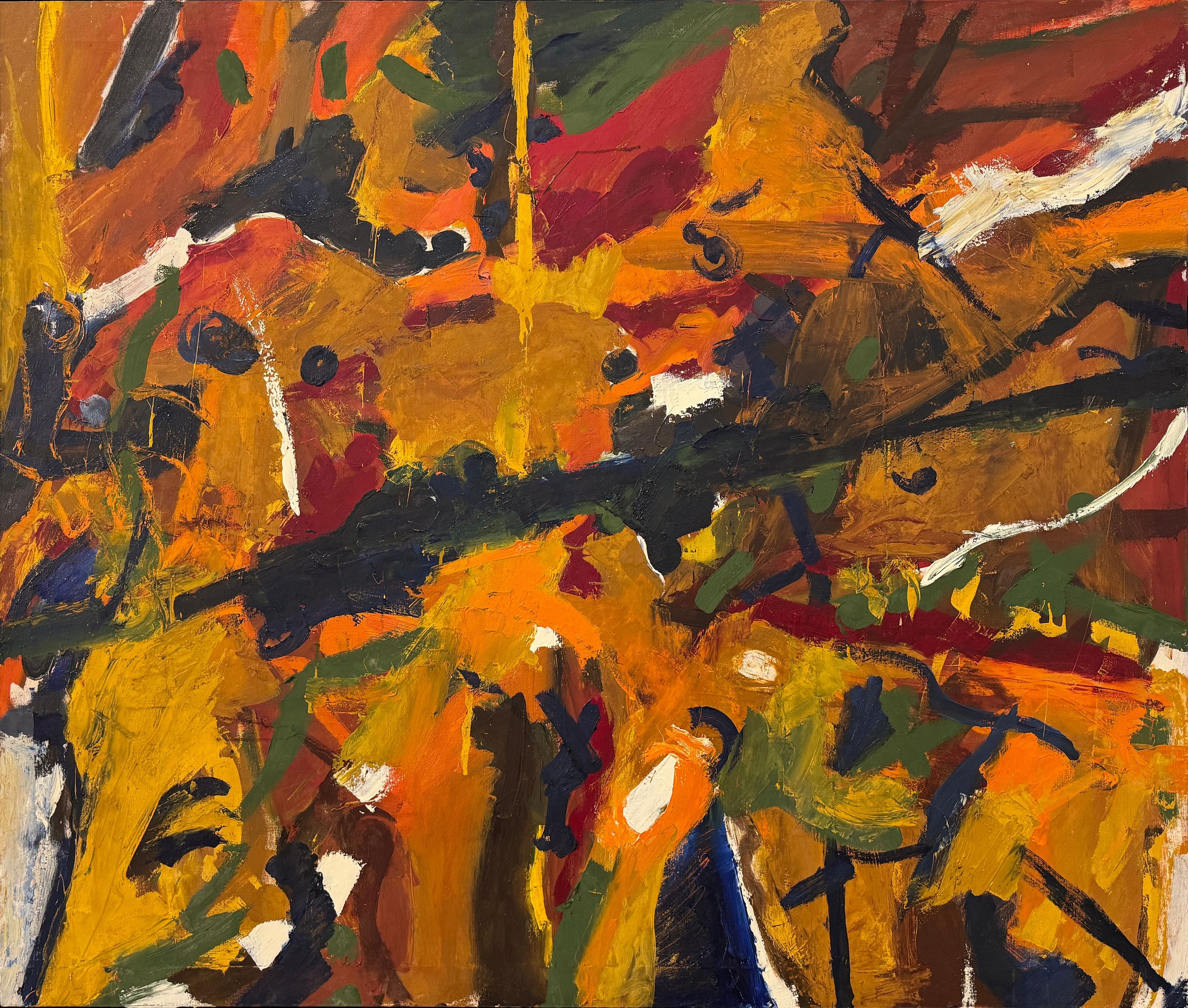 Jack Jefferson, Front Street, Harrington #1, 1964, oil on canvas, 49 x 58 in