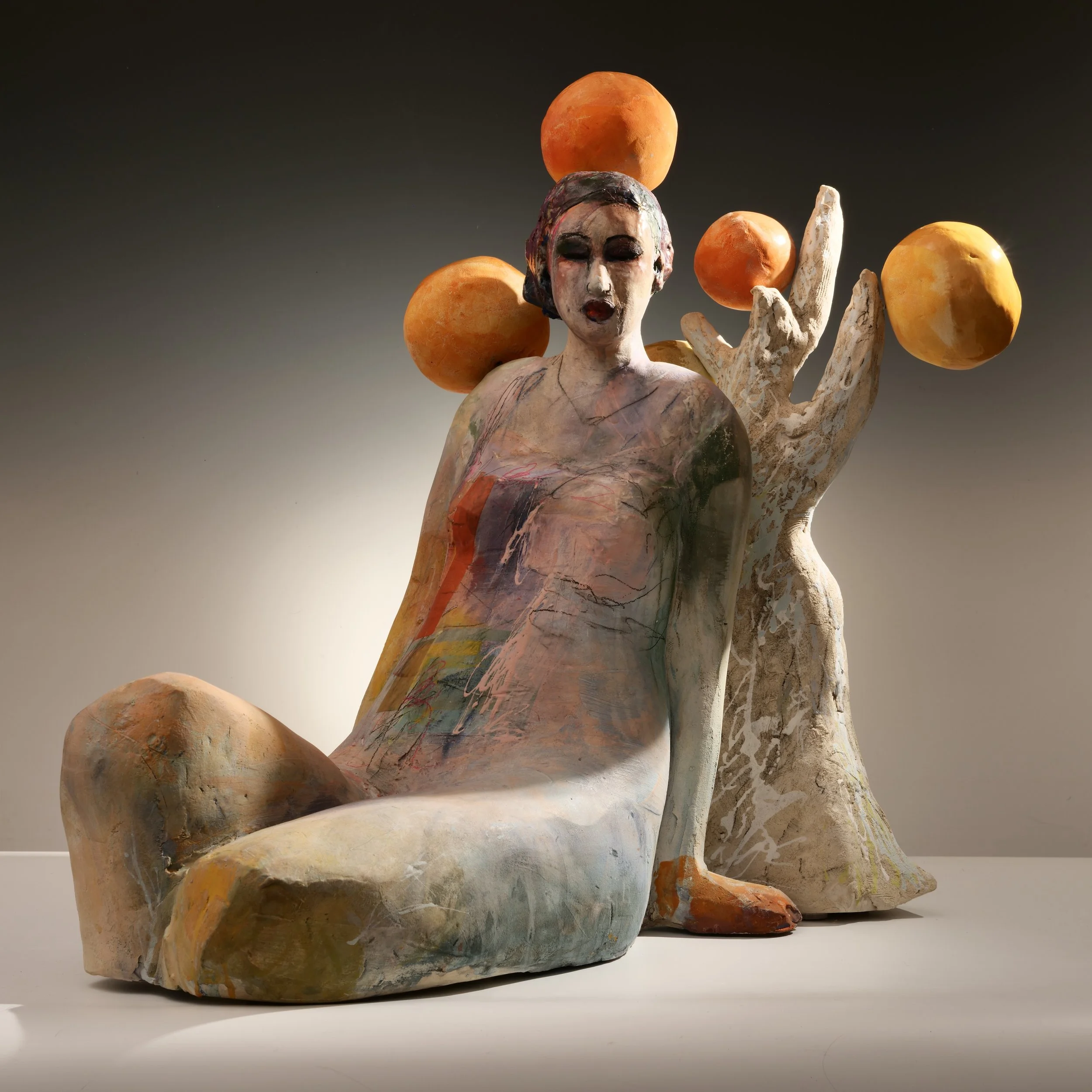 Michelle Gregor, Orange Grove, 2026, Ceramic and glazes, 27 x 18 x 24 in