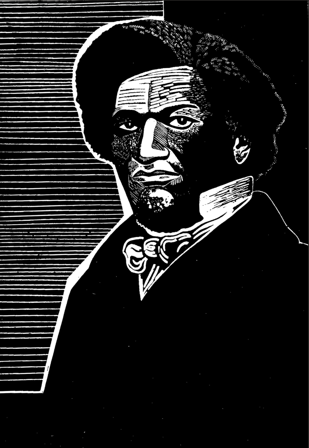 Emmy Lou Packard, Frederick Douglass, 1972, Woodcut, 30 x 20 in