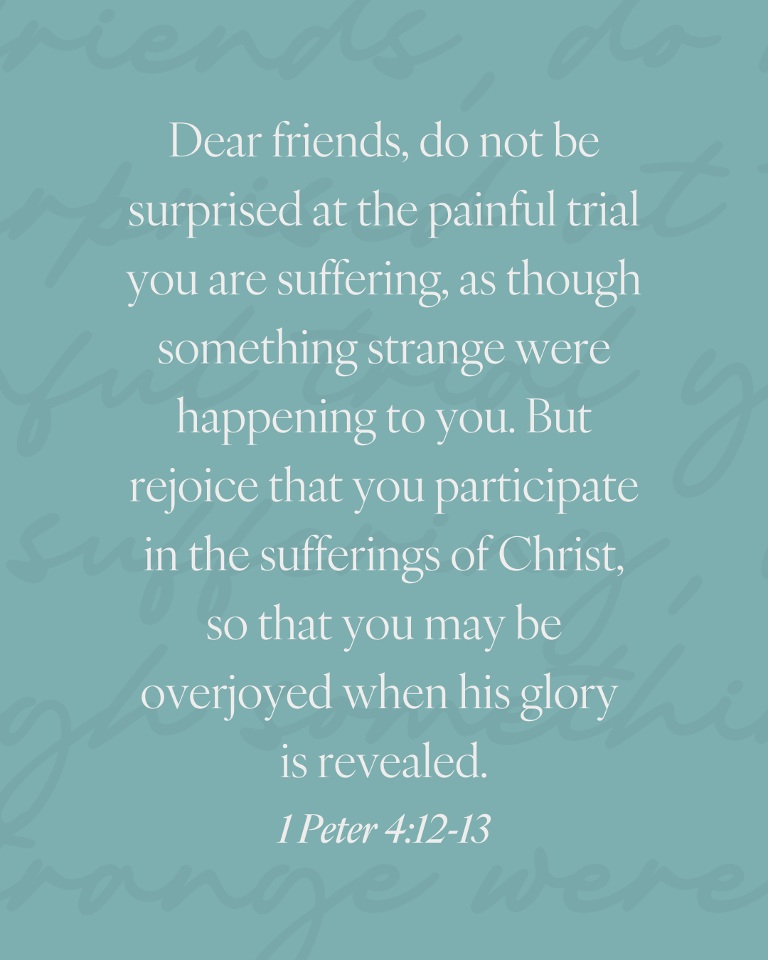 Verses on Suffering for Christ