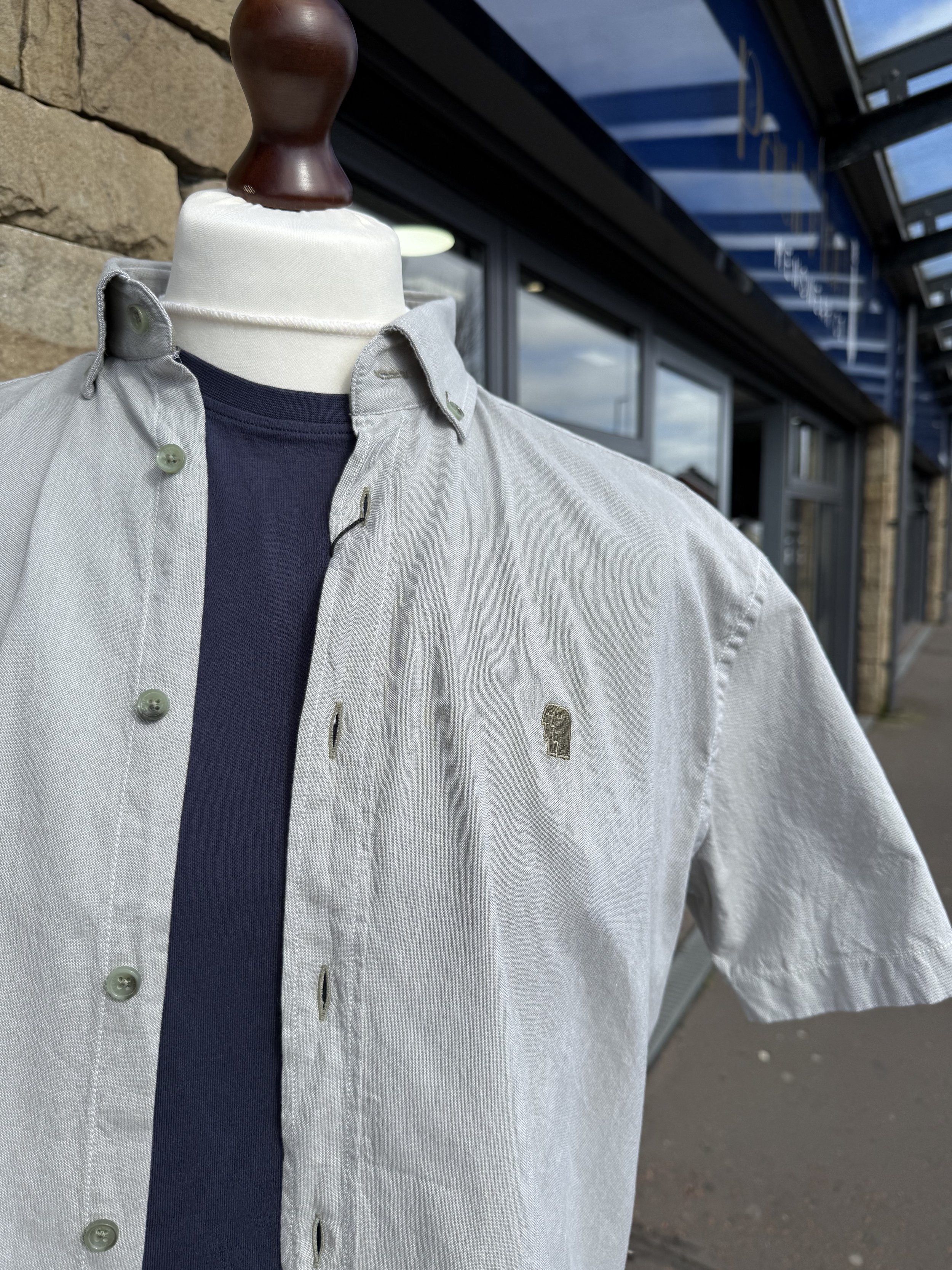 Remus Uomo Green Short Sleeve Shirt