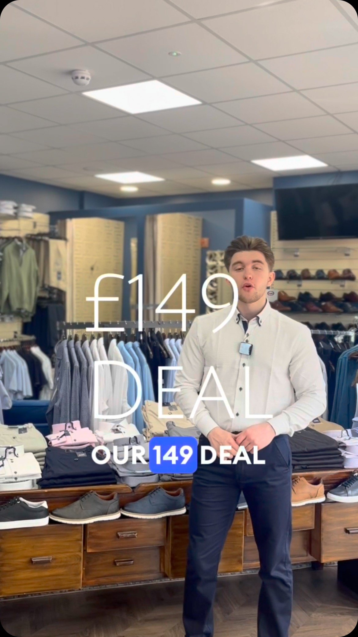 The £149 upgrade you didn’t know you needed.
Chinos, shirt, shoes — plus a free pair of socks to seal the deal.
Head-to-toe style? Sorted.
#menswearoffer #paulmartinmenswear #smartcasualstyle #menswearessentials #fyp #trendingreels