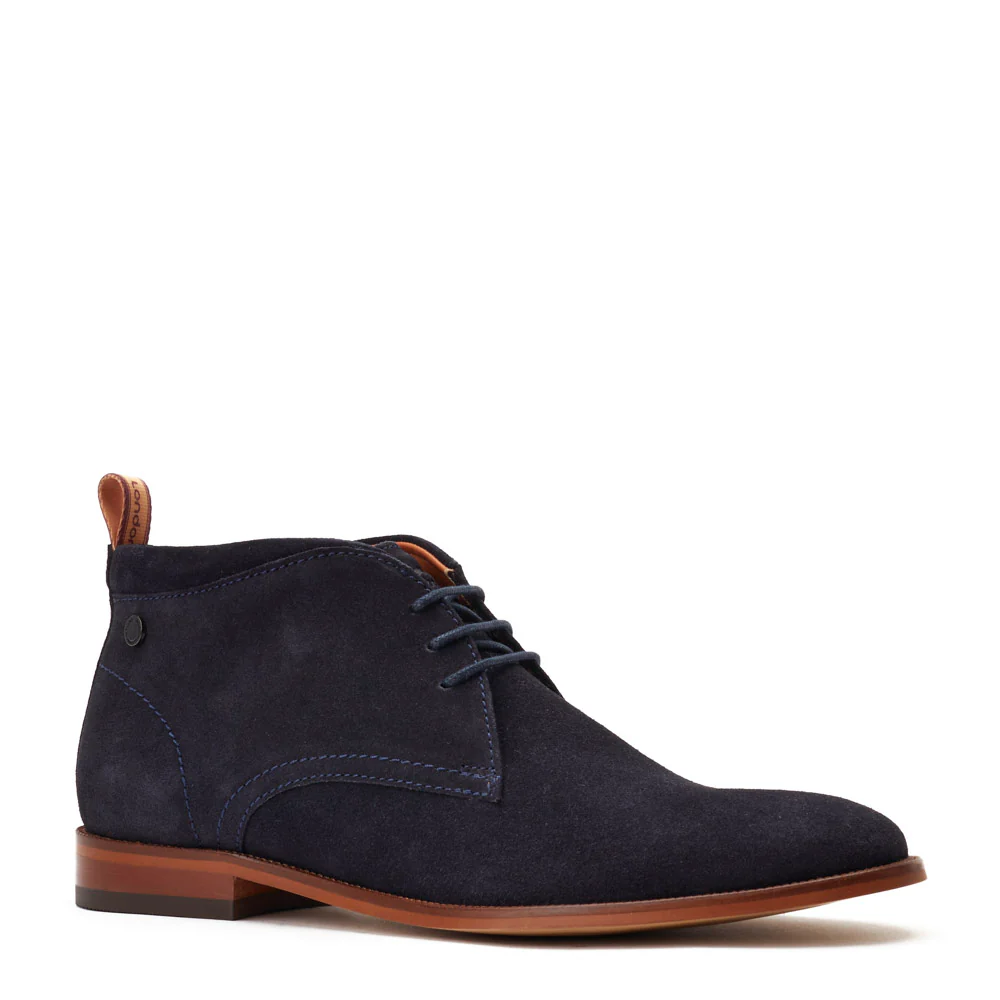 Base Nolan Suede Navy Desert Boot